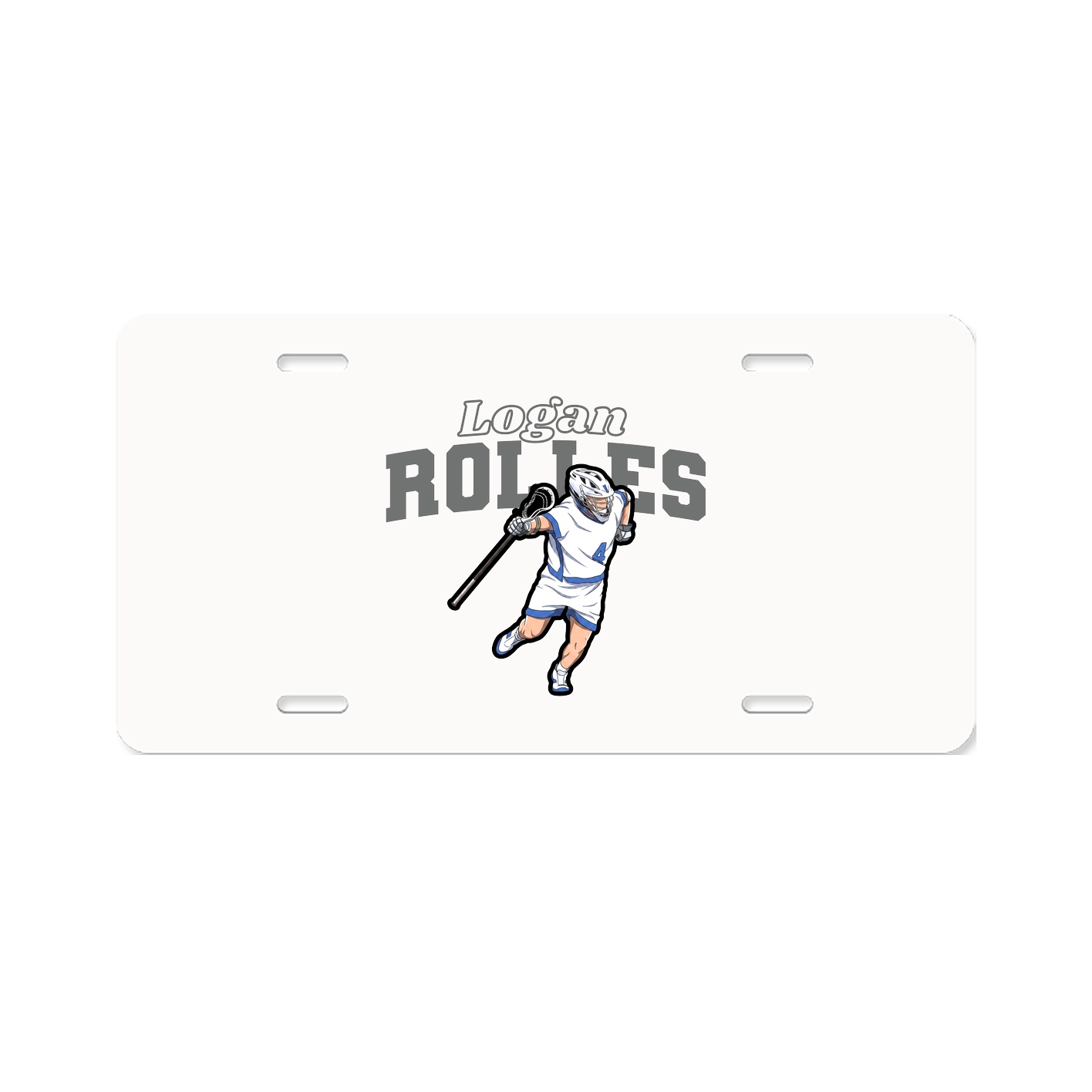 License Plate — Name Arch in Classic