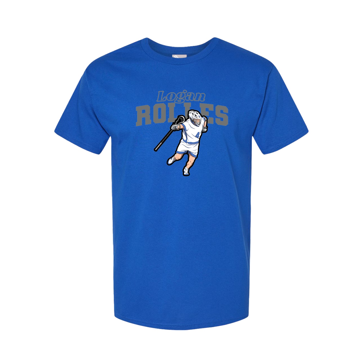 Youth Tee — Name Arch in Royal