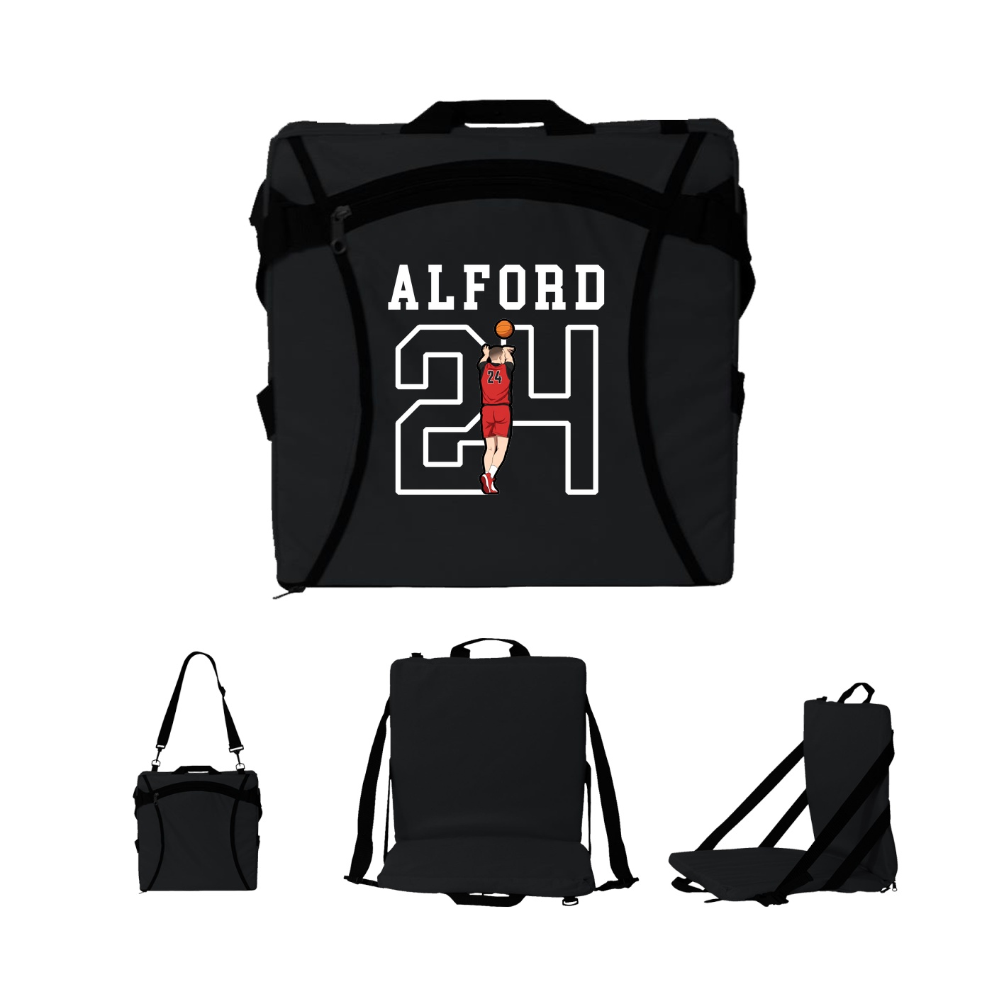Folding Stadium Seat — Shirsey in Black