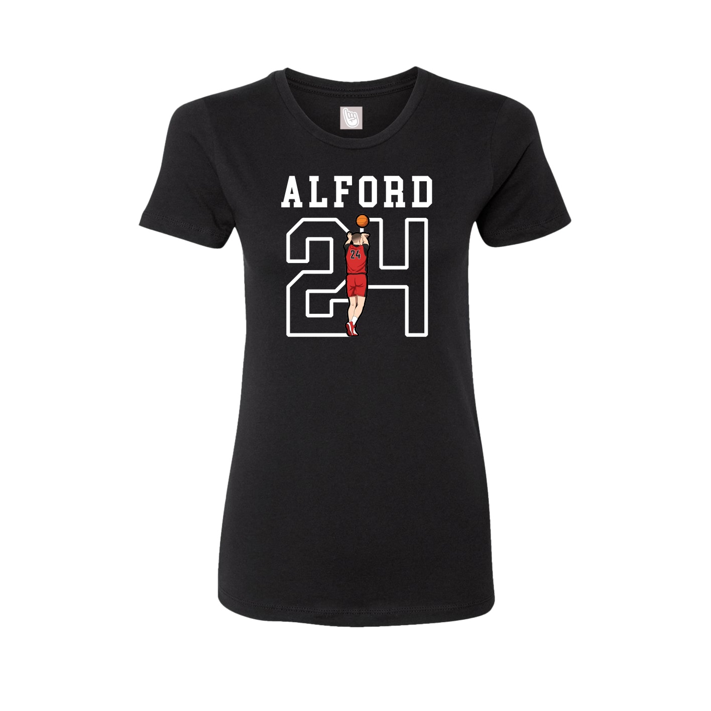 Fitted Women's Tee — Shirsey in Black