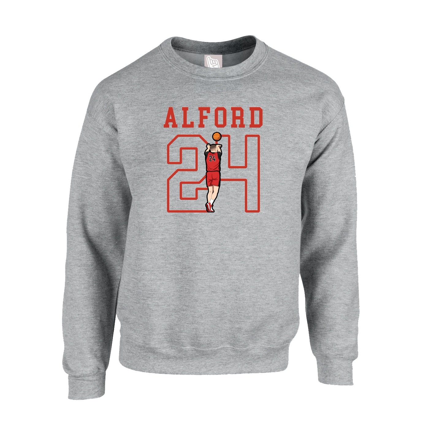 Fleece Crew — Shirsey in Grey