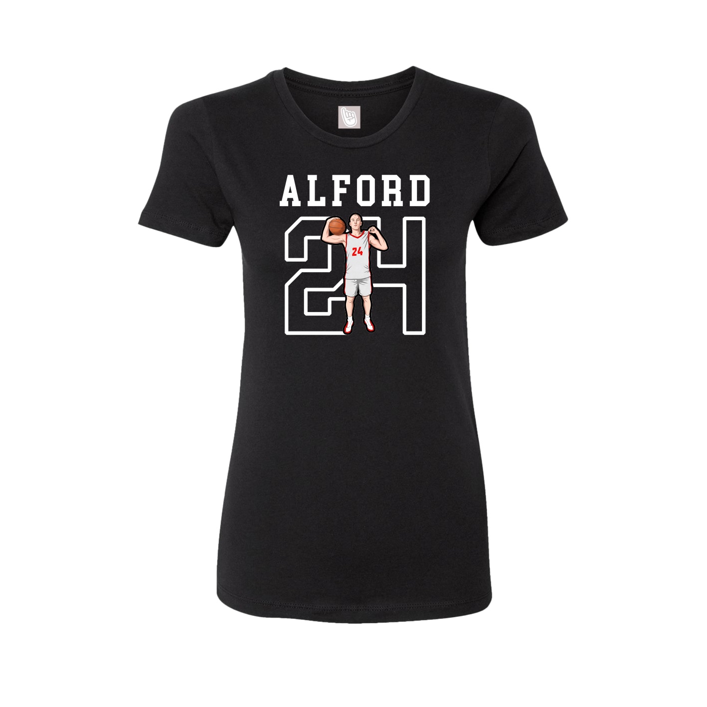 Fitted Women's Tee — Shirsey in Black