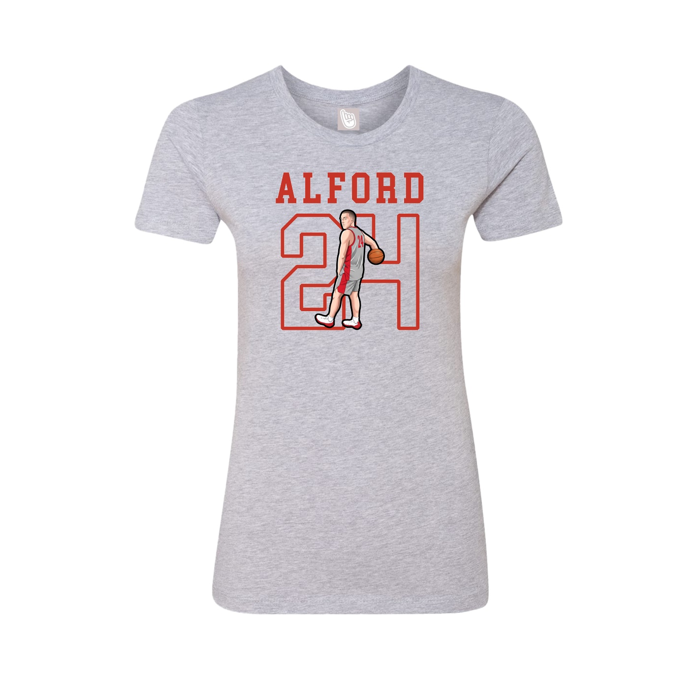 Fitted Women's Tee — Shirsey in Grey