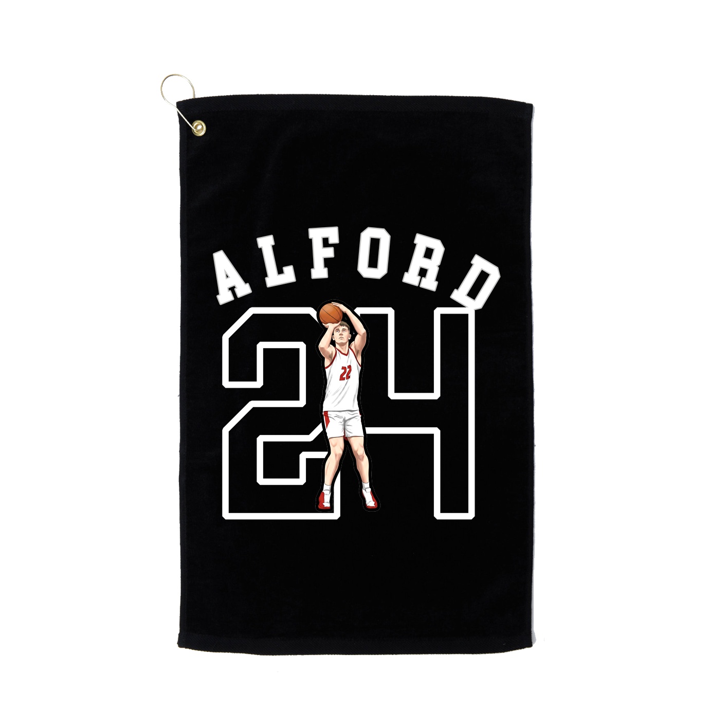 Golf Towel — Shirsey Arch in Black