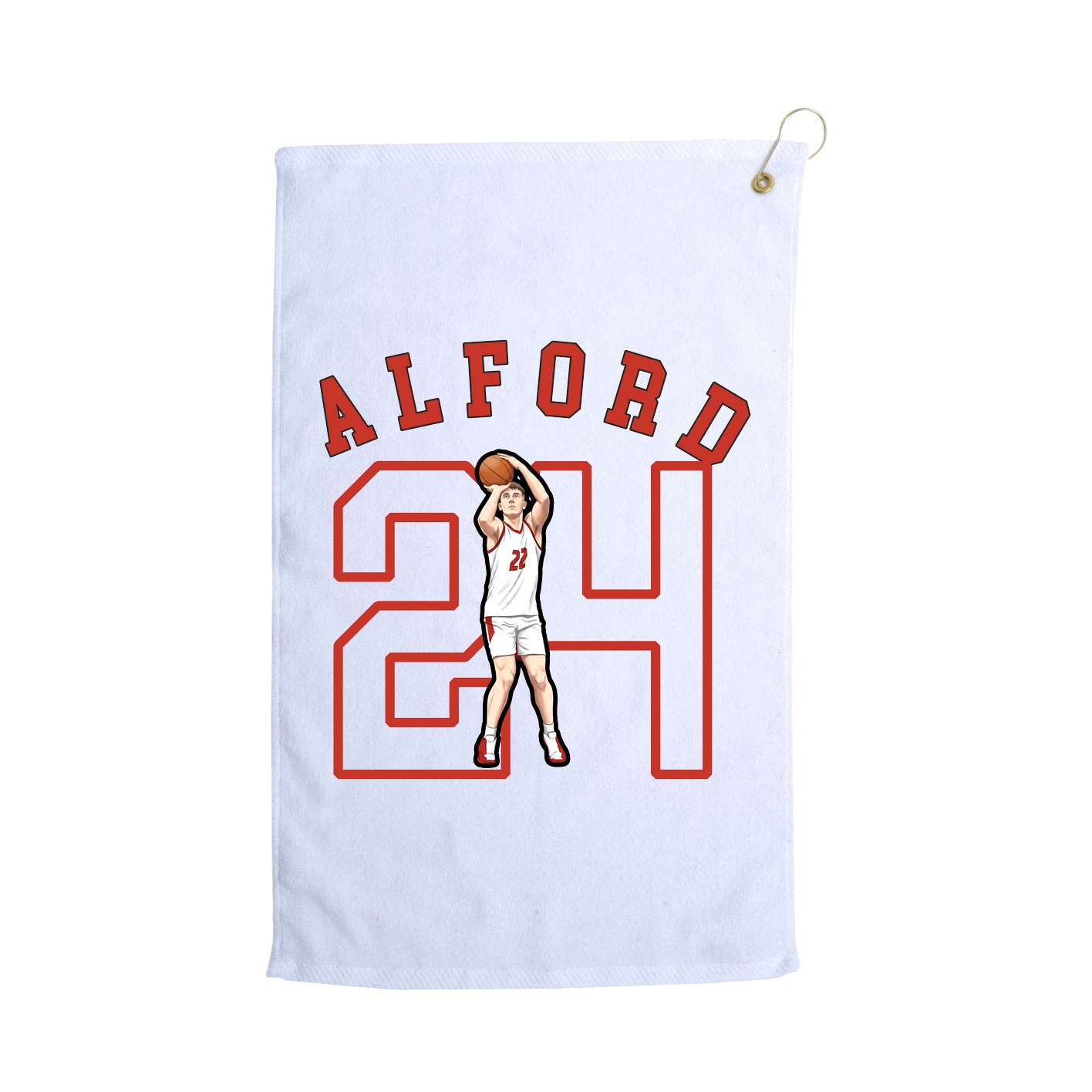 Golf Towel — Shirsey Arch in White