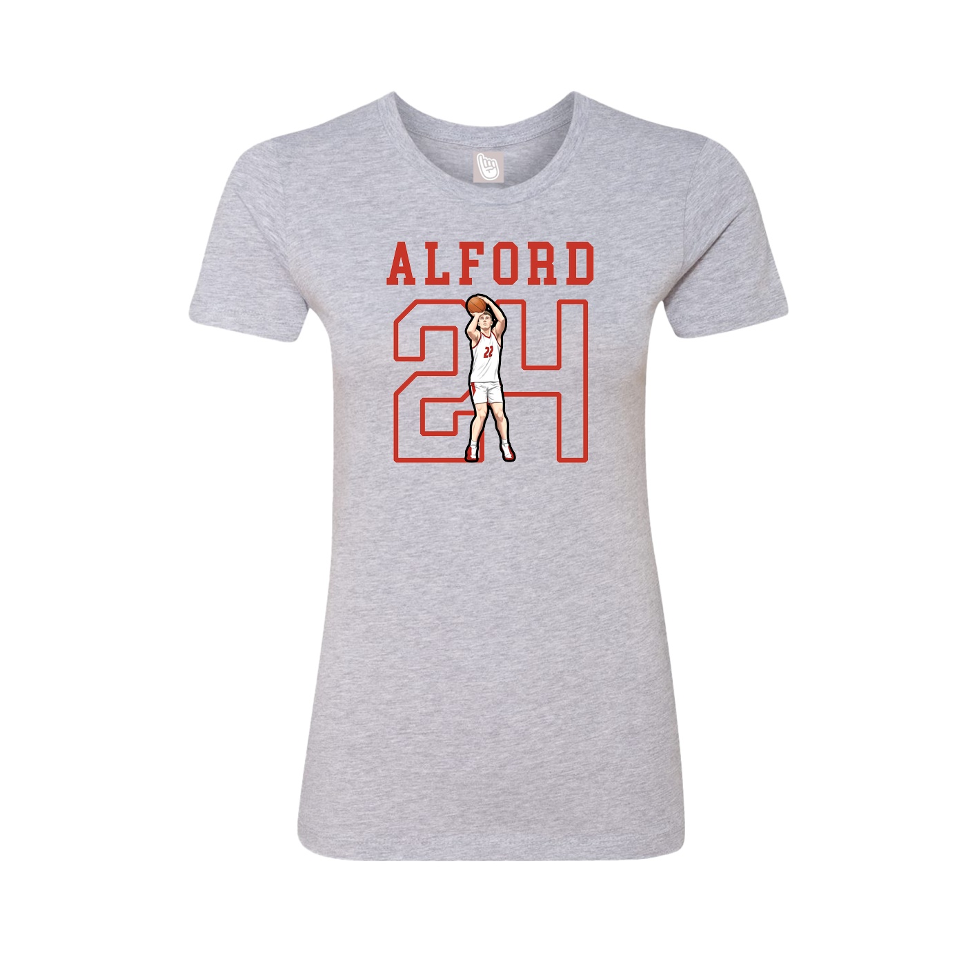 Fitted Women's Tee — Shirsey in Grey