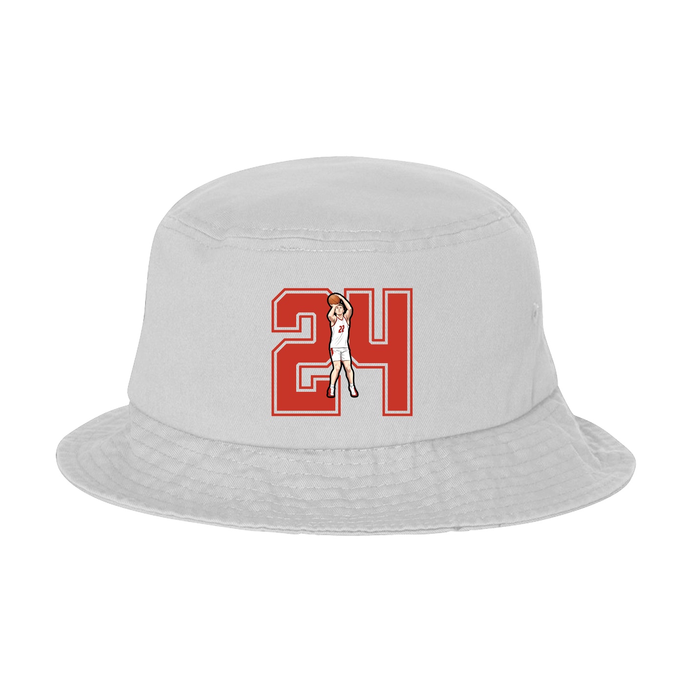 Bucket Cap — Number in White