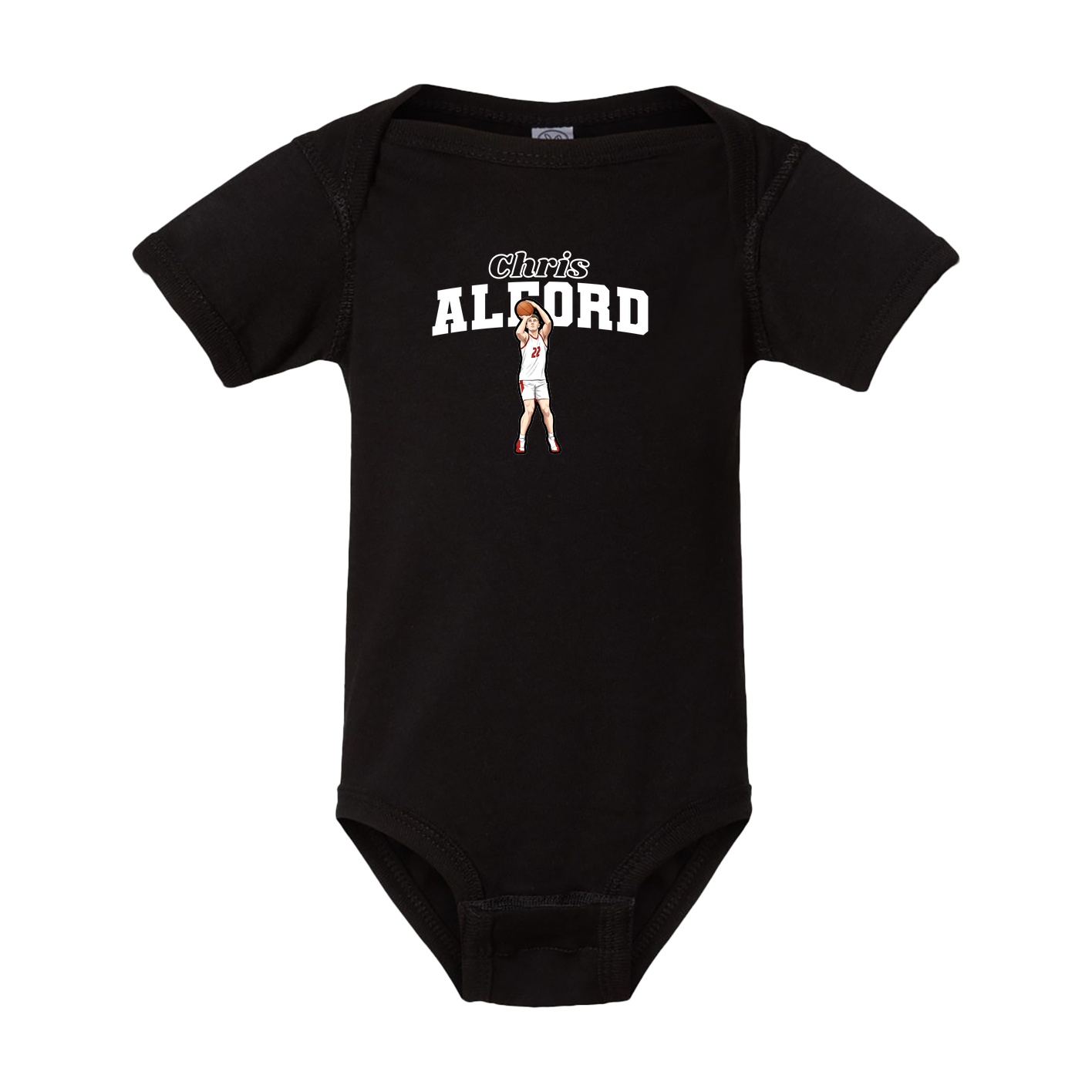 Baby Onesie — Name Arch in Black