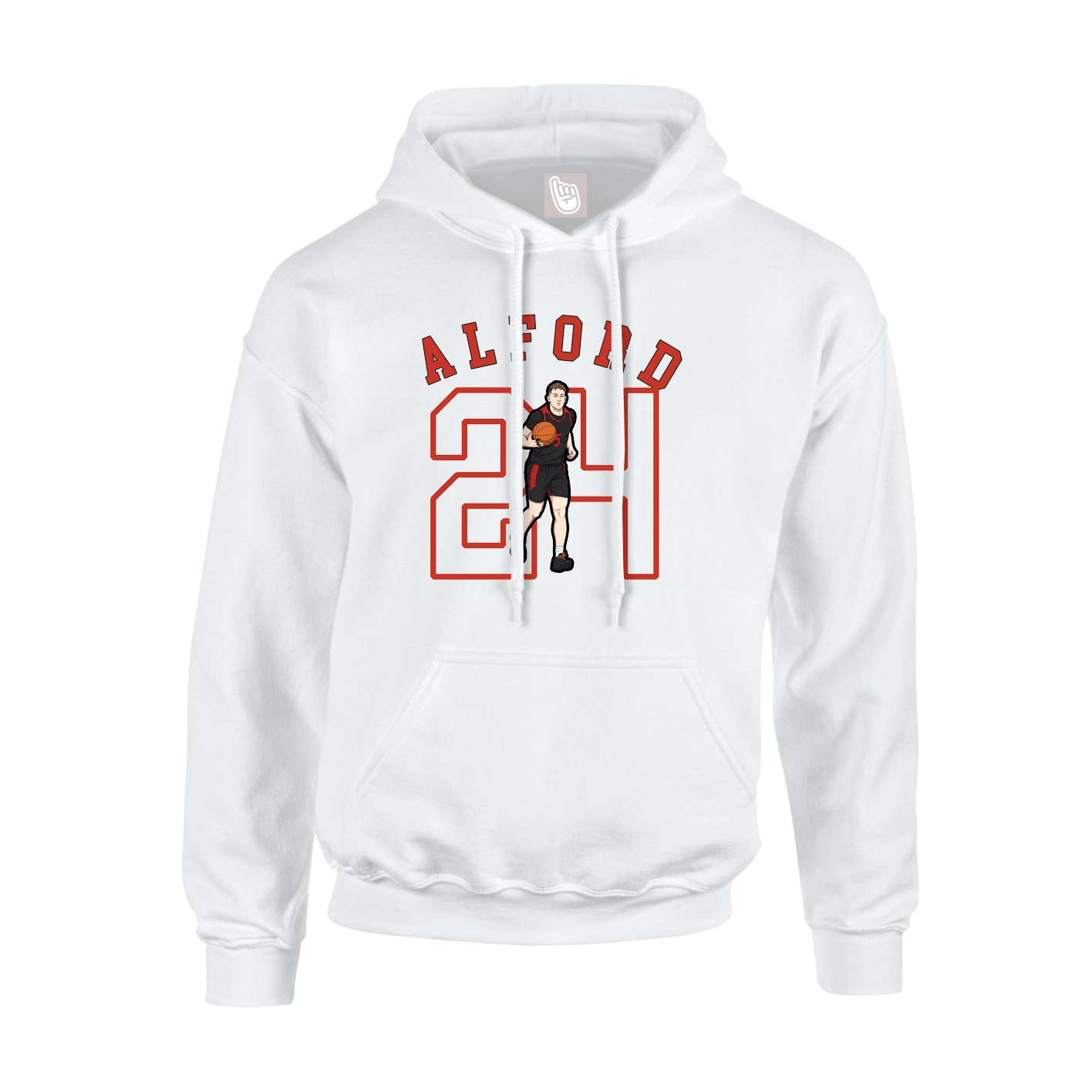 Youth Hoodie — Shirsey Arch in White