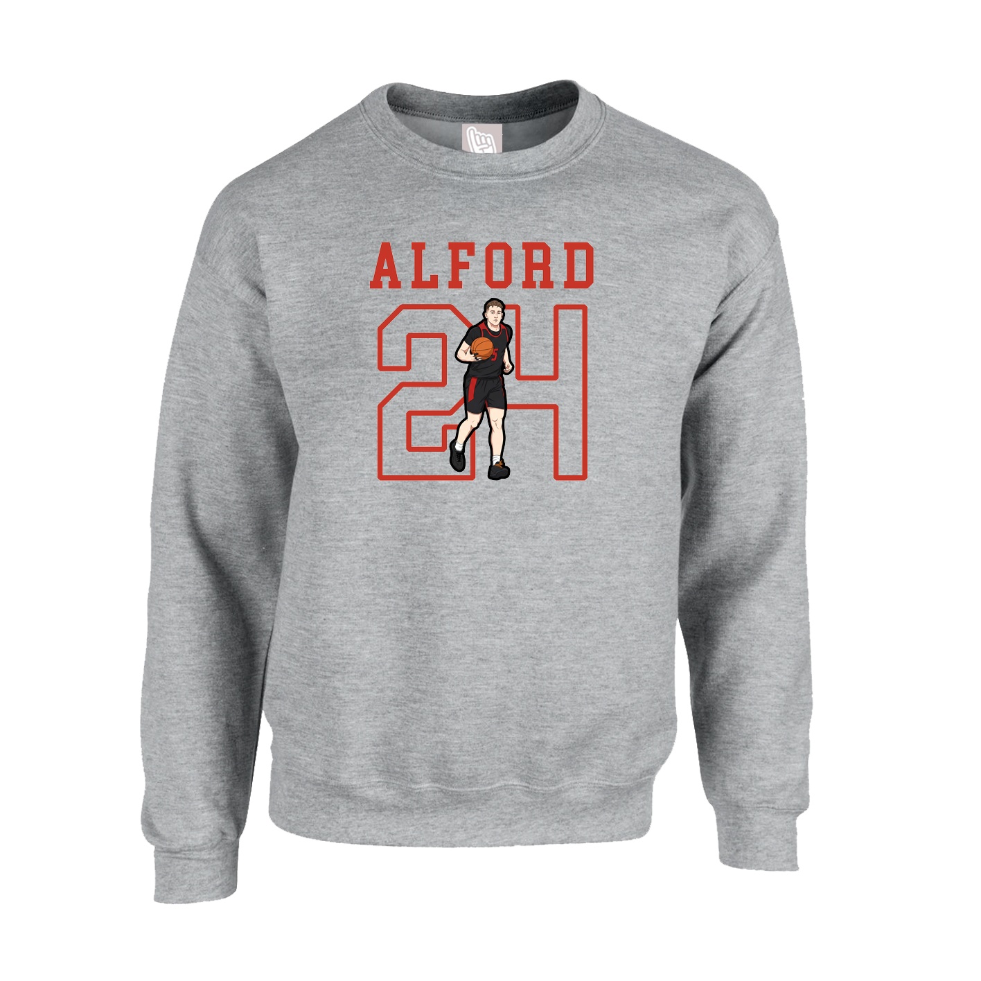 Fleece Crew — Shirsey in Grey