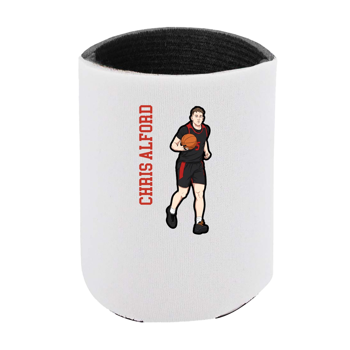 Can Holder — Name Vertical in White