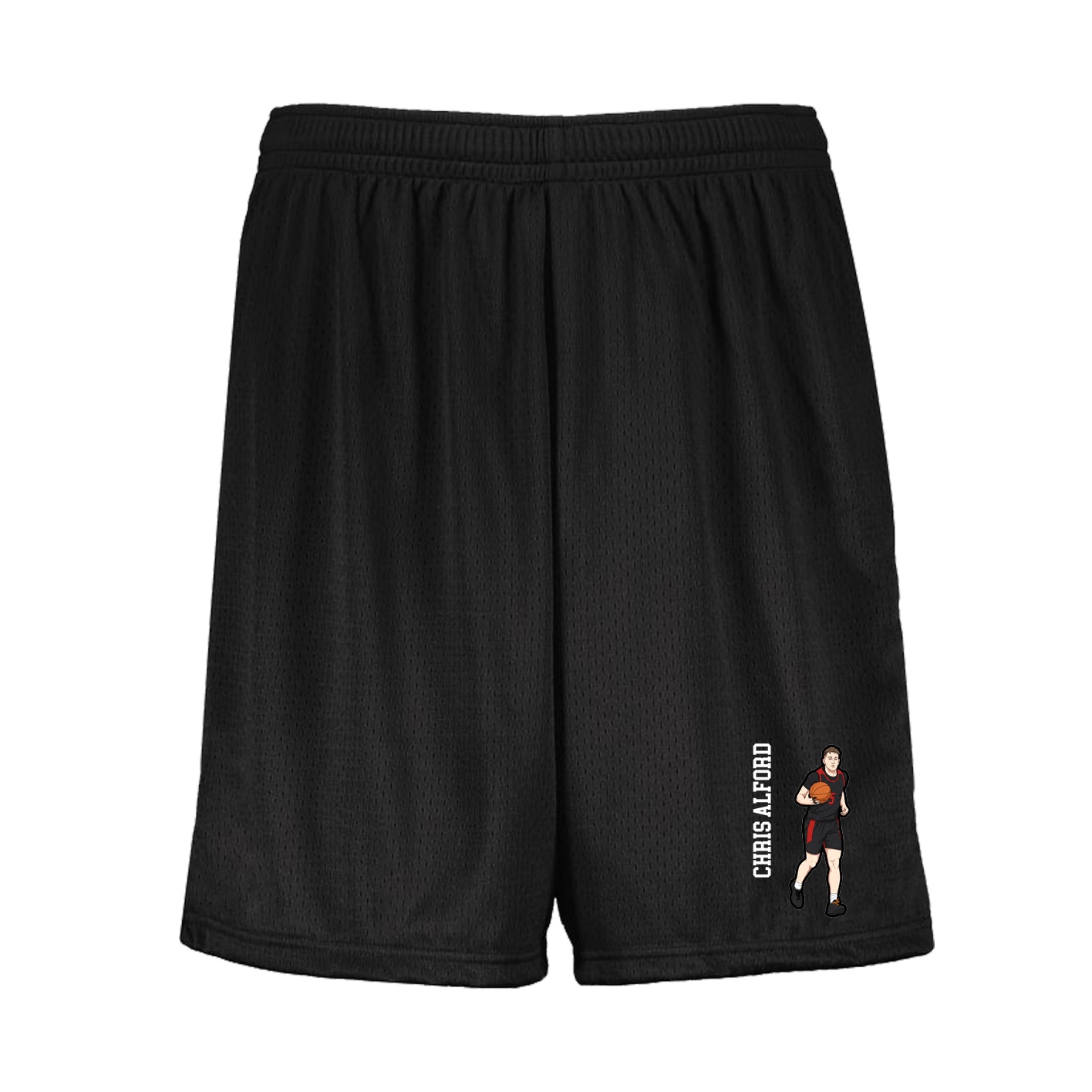 Shorts — Name Vertical in Black
