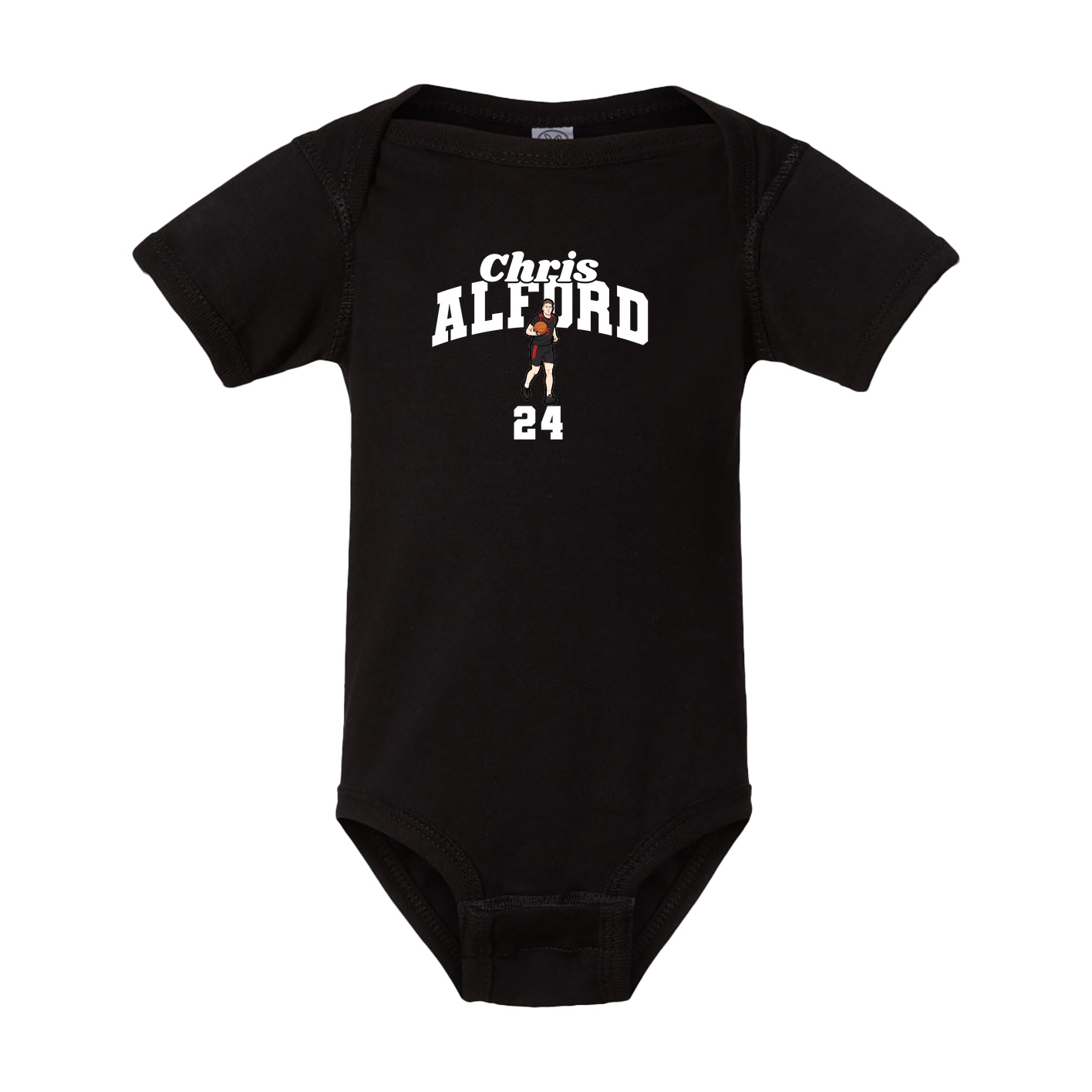 Baby Onesie — Signature Arch in Black