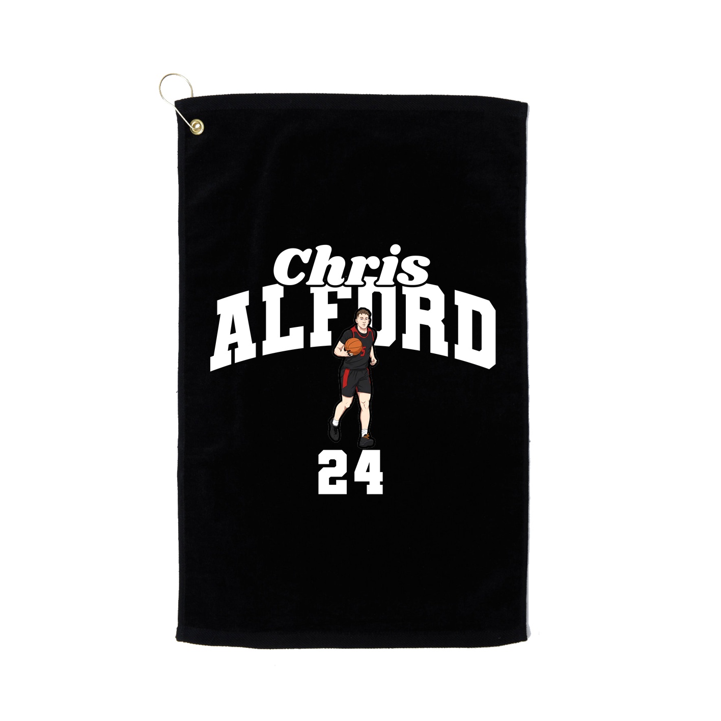 Golf Towel — Signature Arch in Black