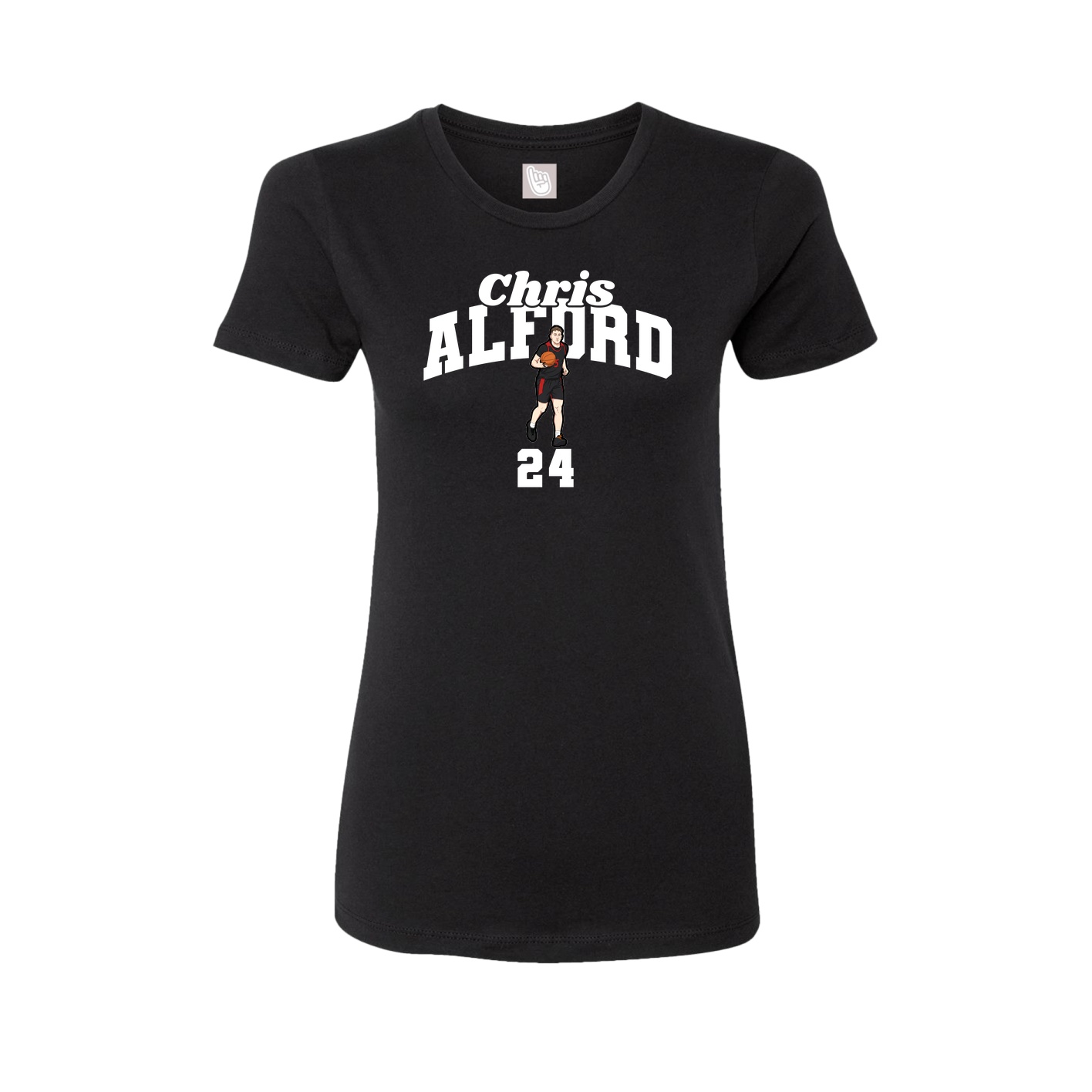 Womens Tee — Signature Arch in Black