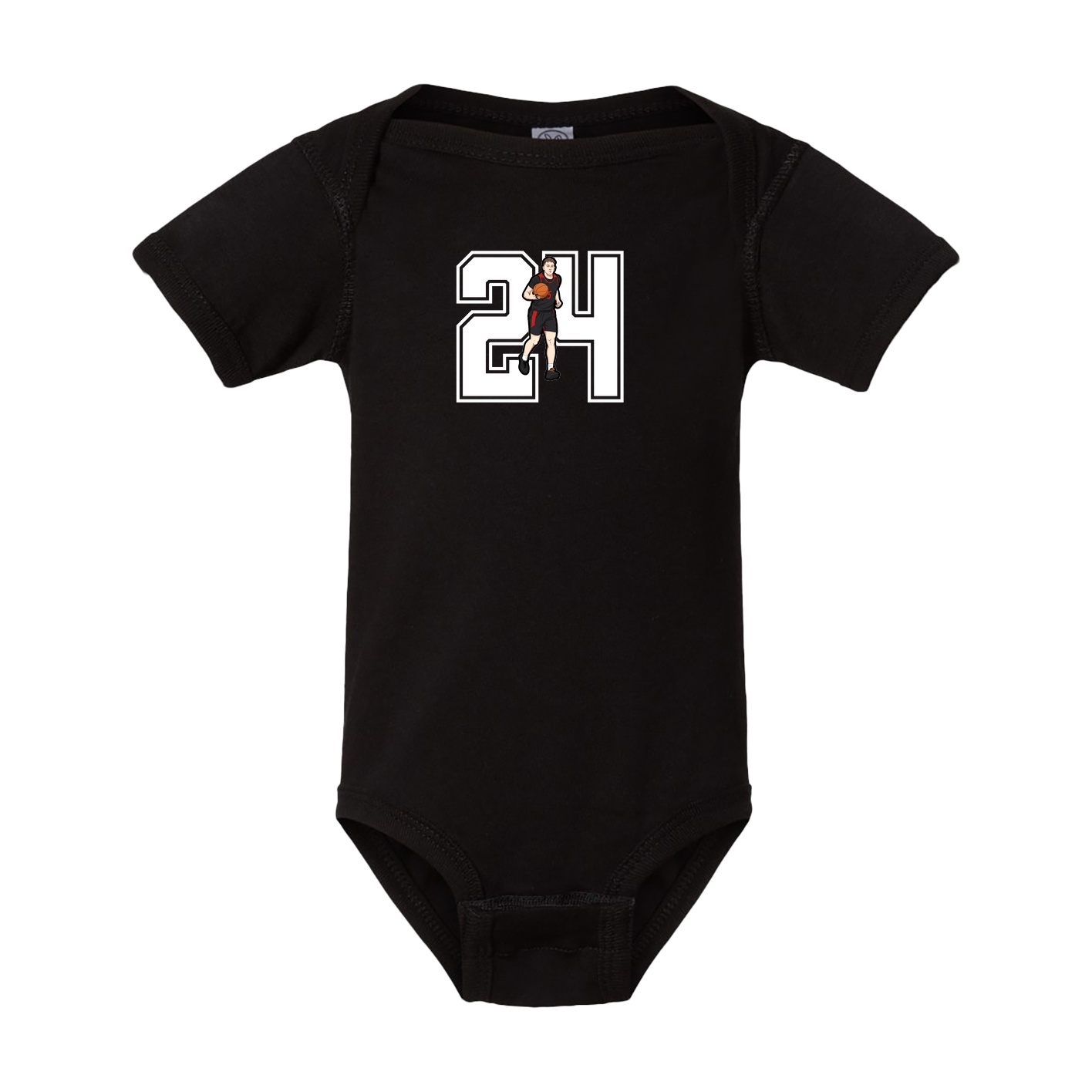 Baby Onesie — Number in Black