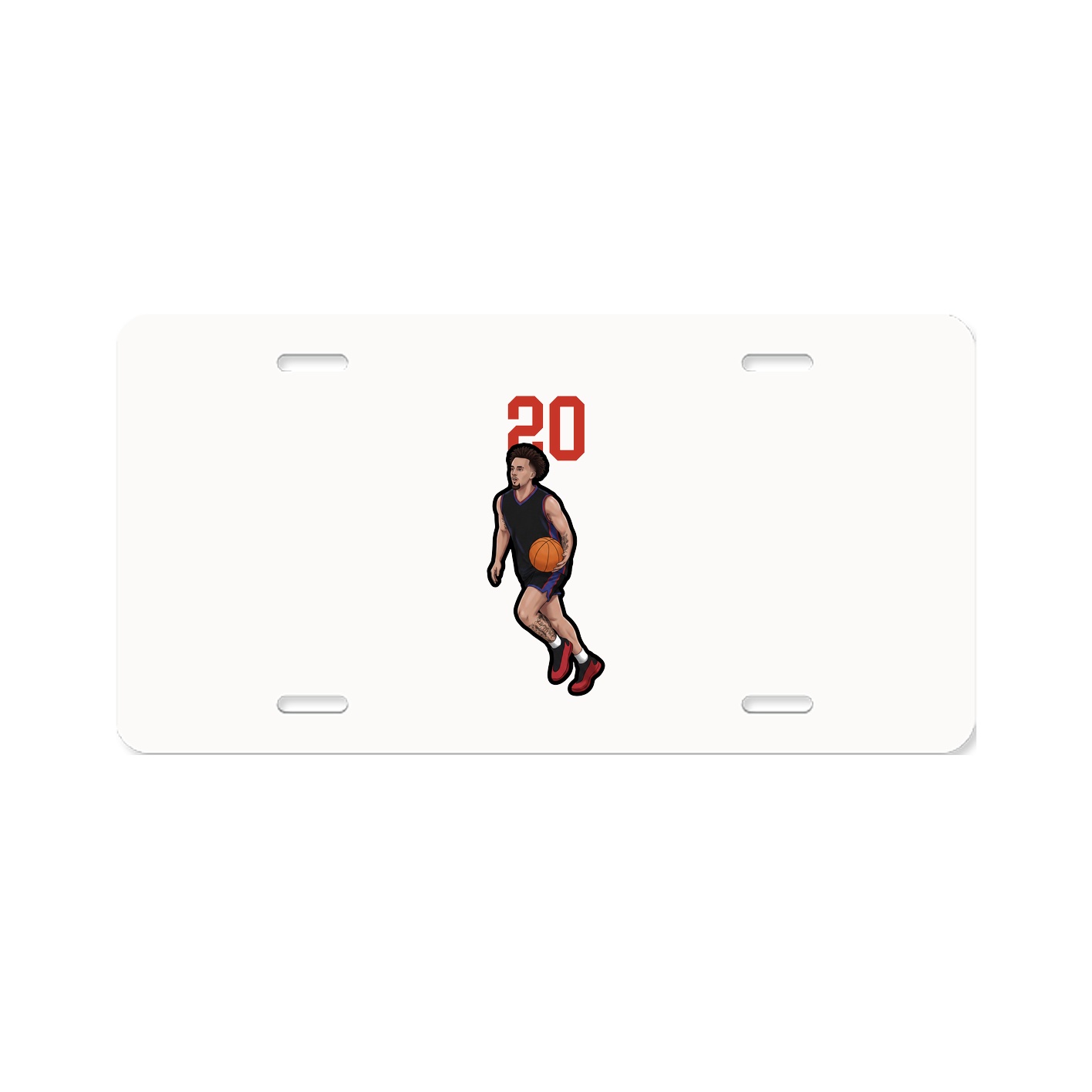 License Plate — Number Top in Classic