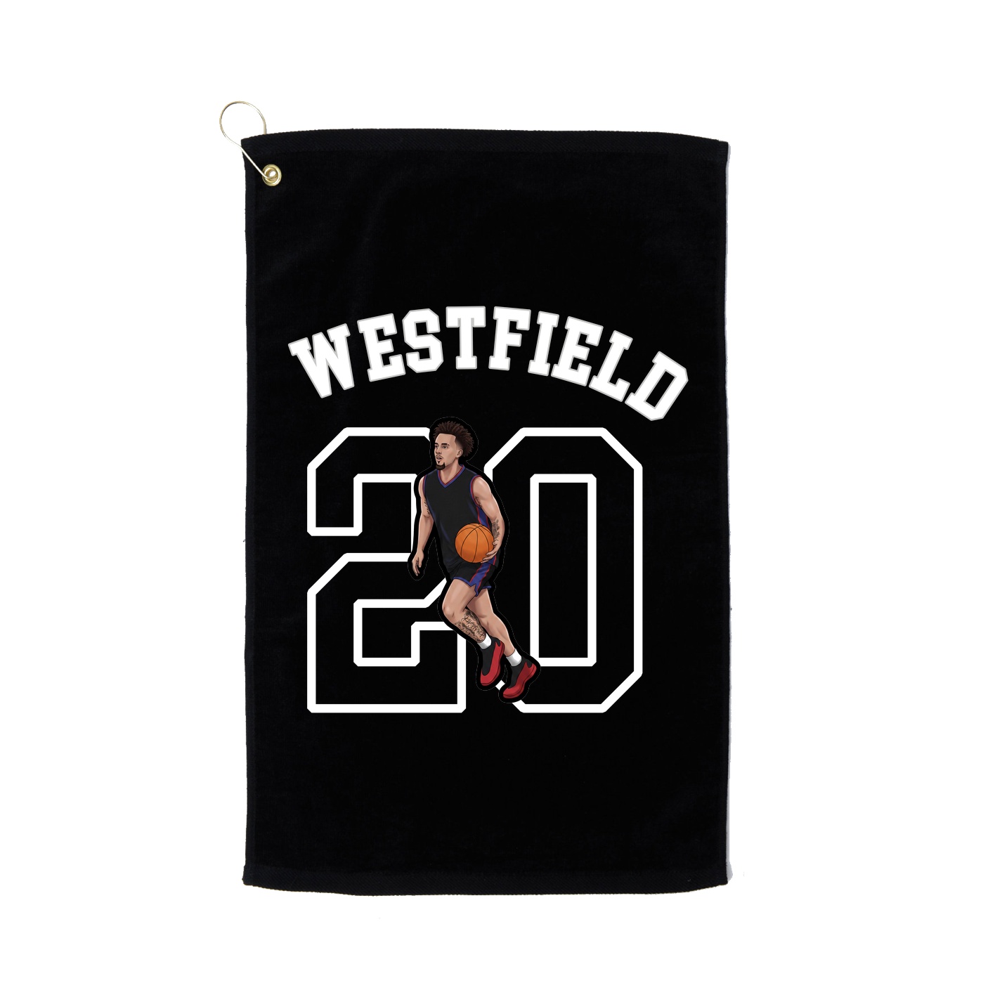 Golf Towel — Shirsey Arch in Black