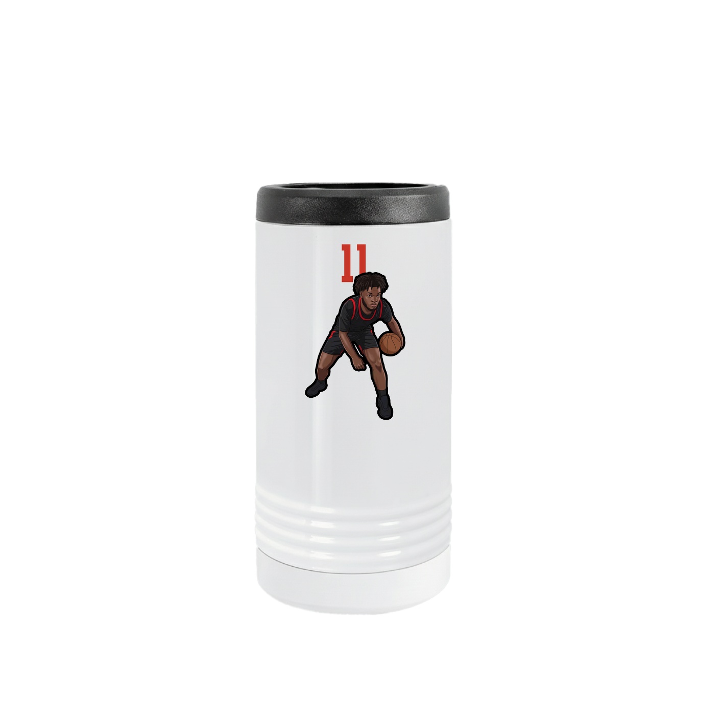 Slim Beverage Holder — Number Top in White
