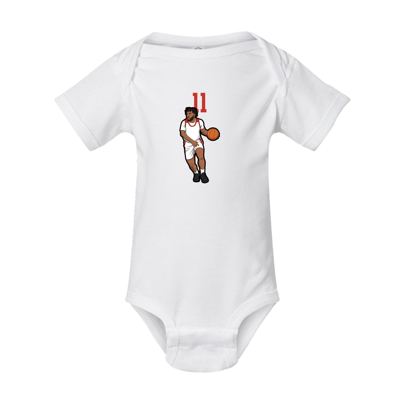 Baby Onesie — Number Top in White