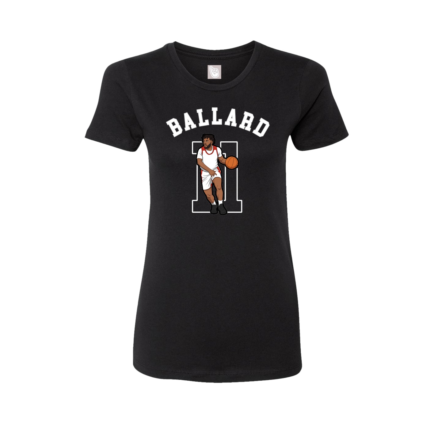 Fitted Women's Tee — Shirsey Arch in Black