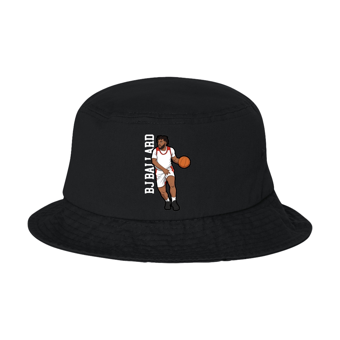 Bucket Cap — Name Vertical in Black