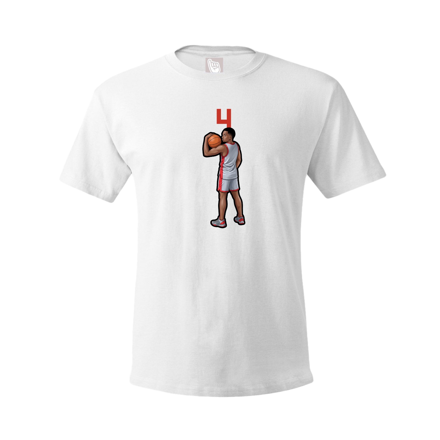 Tee — Number Top in White