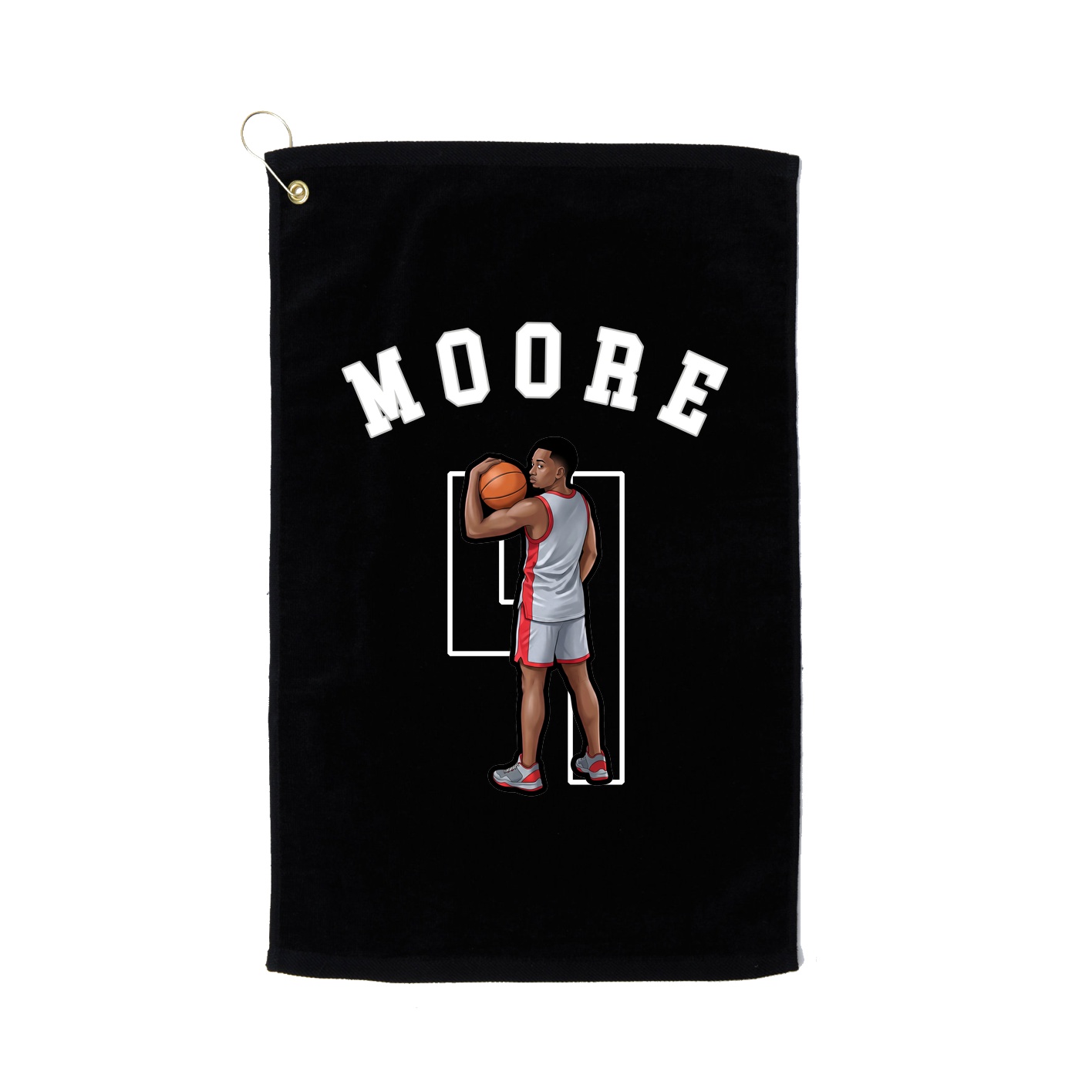 Golf Towel — Shirsey Arch in Black