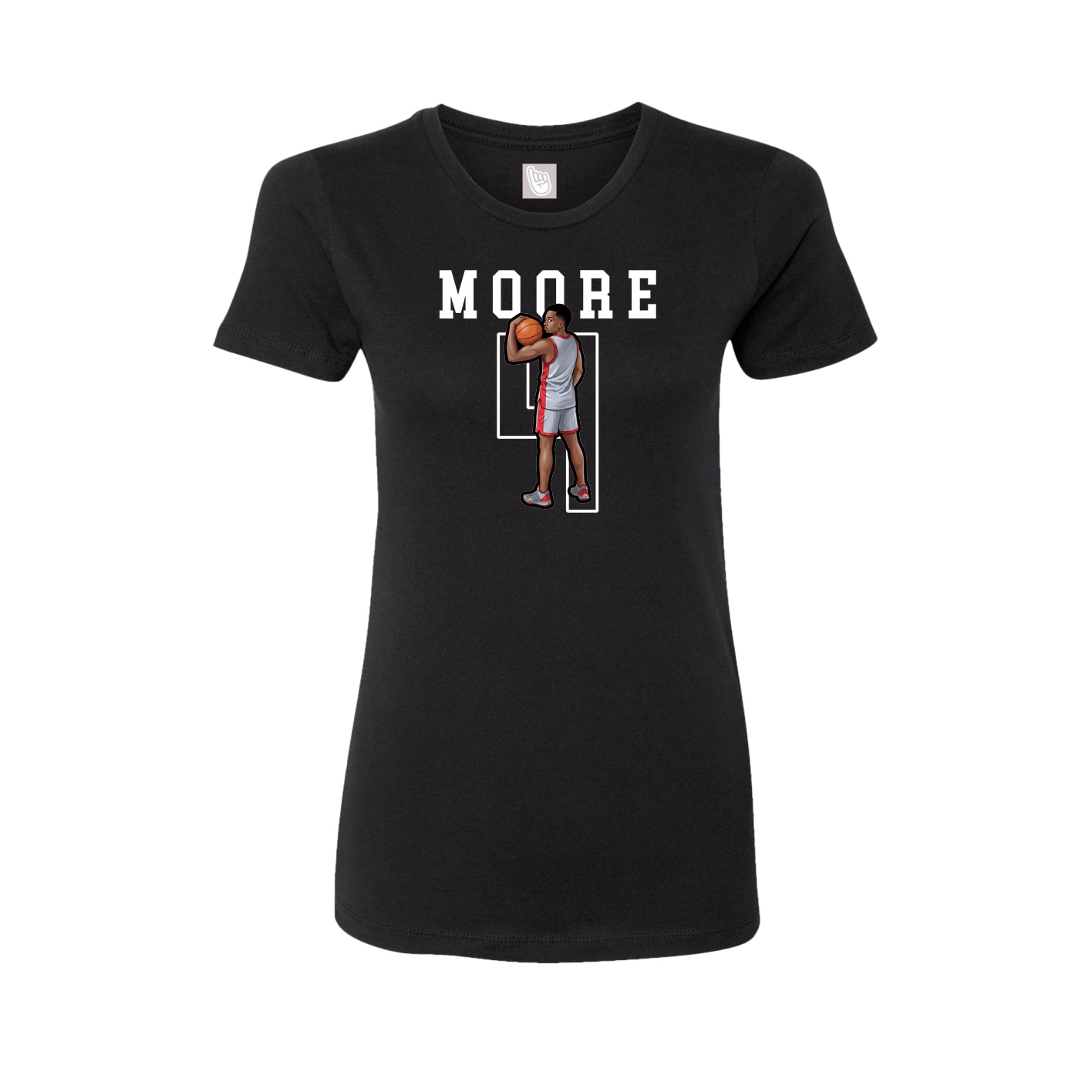 Fitted Women's Tee — Shirsey in Black