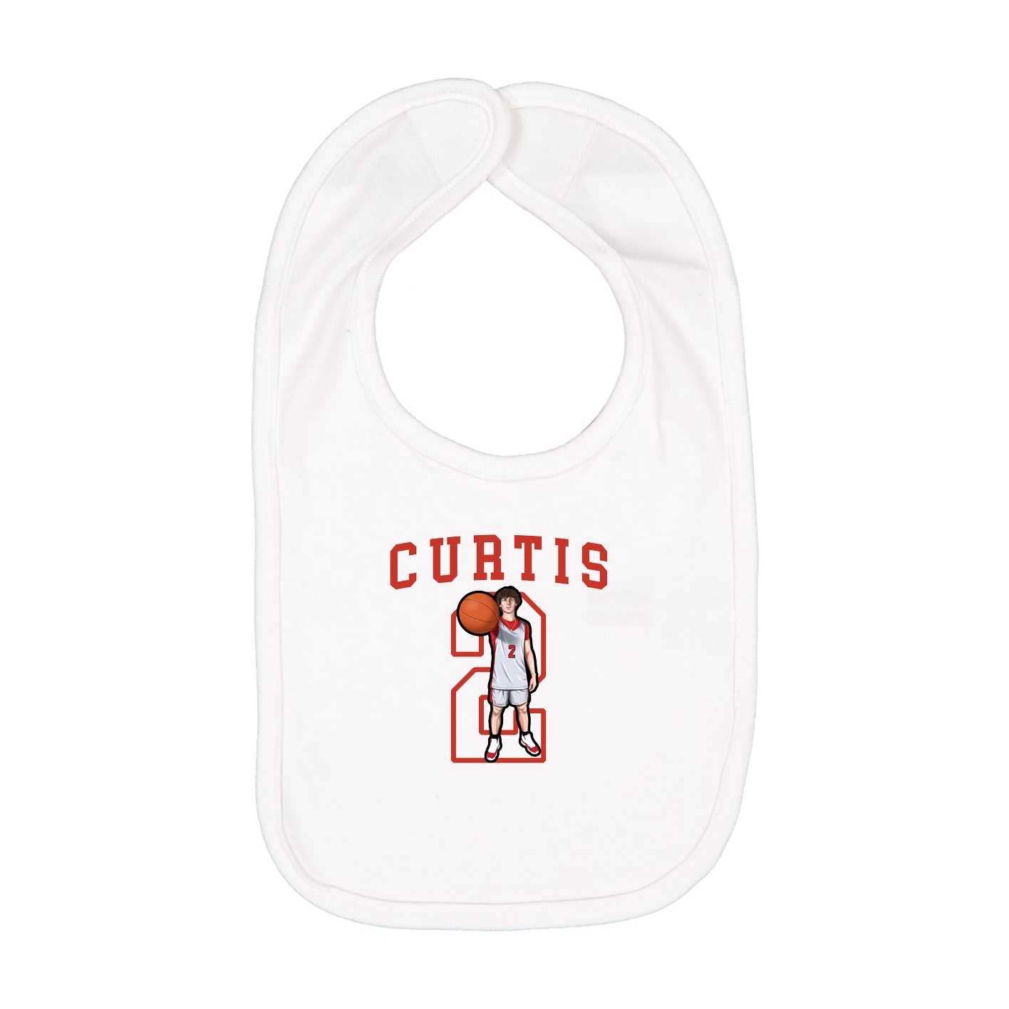 Infant Bib — Shirsey in White