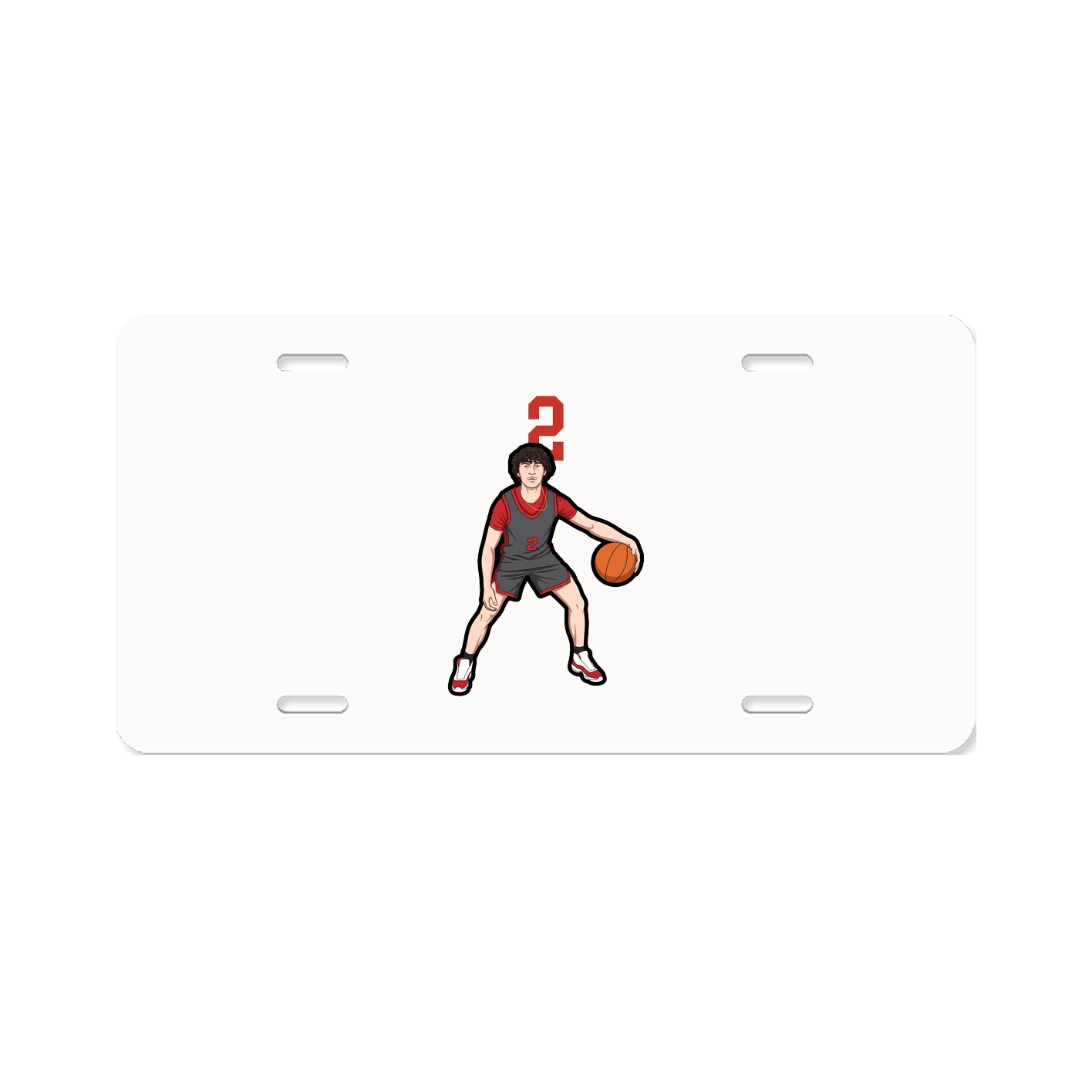 License Plate — Number Top in Classic