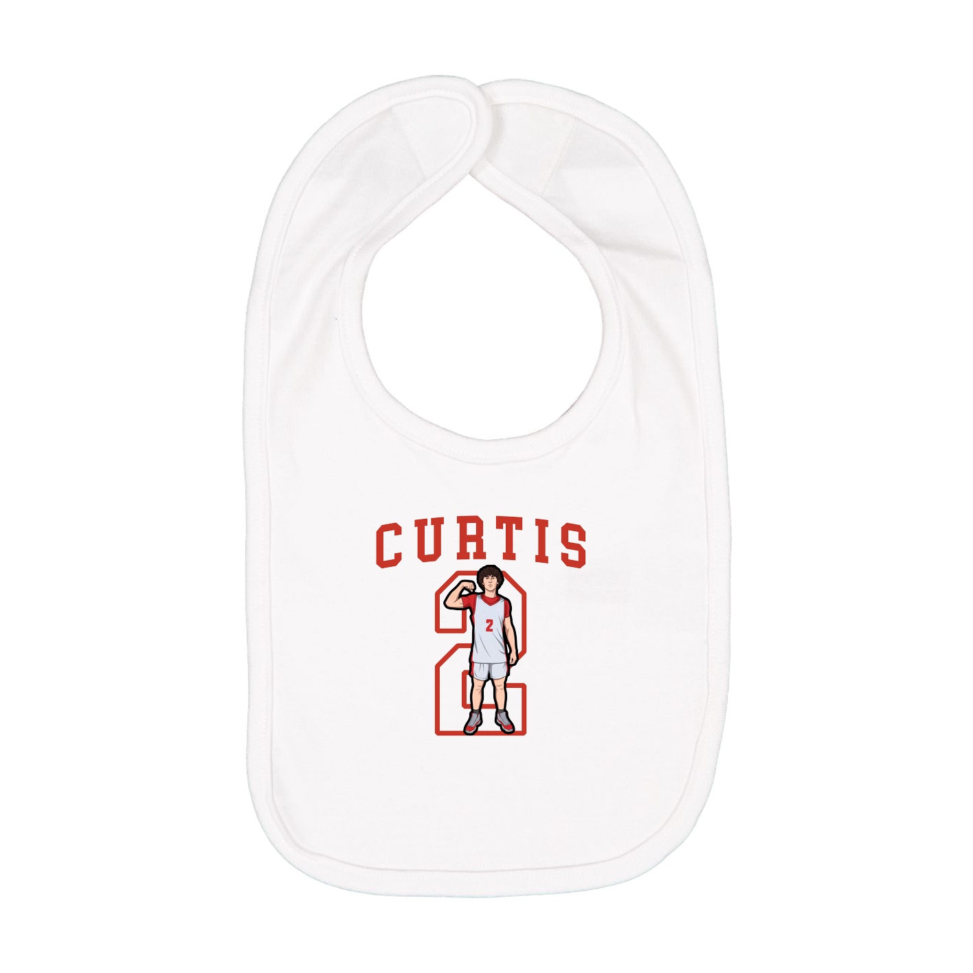 Infant Bib — Shirsey in White