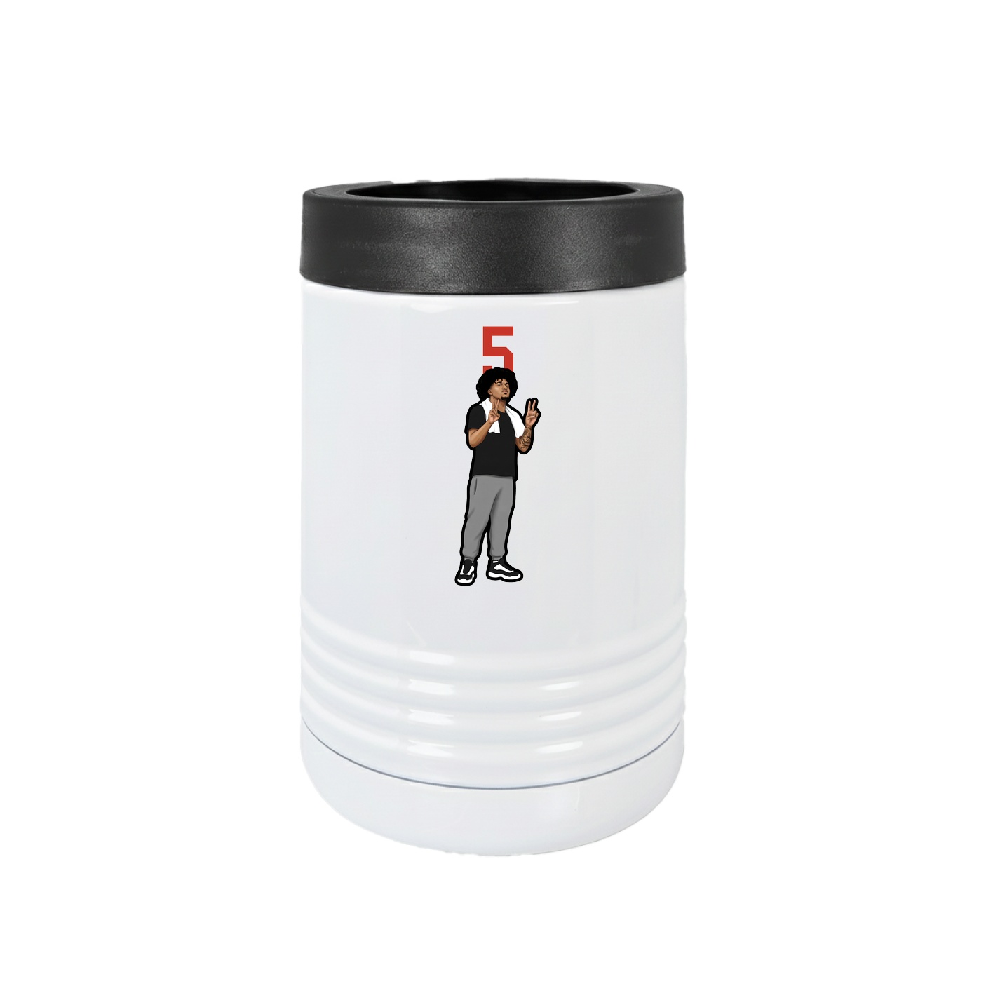 Beverage Holder — Number Top in White