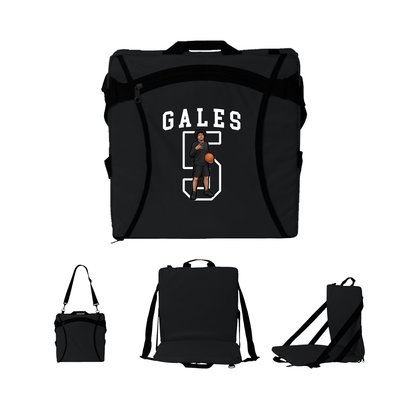 Folding Stadium Seat — Shirsey in Black
