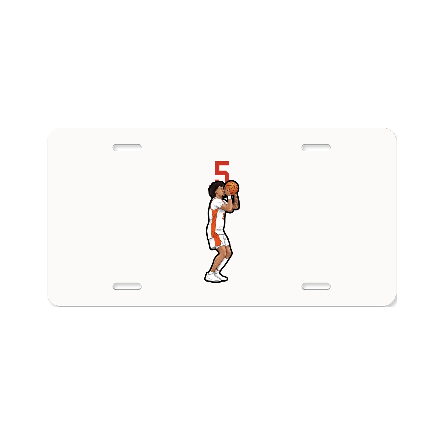 License Plate — Number Top in Classic