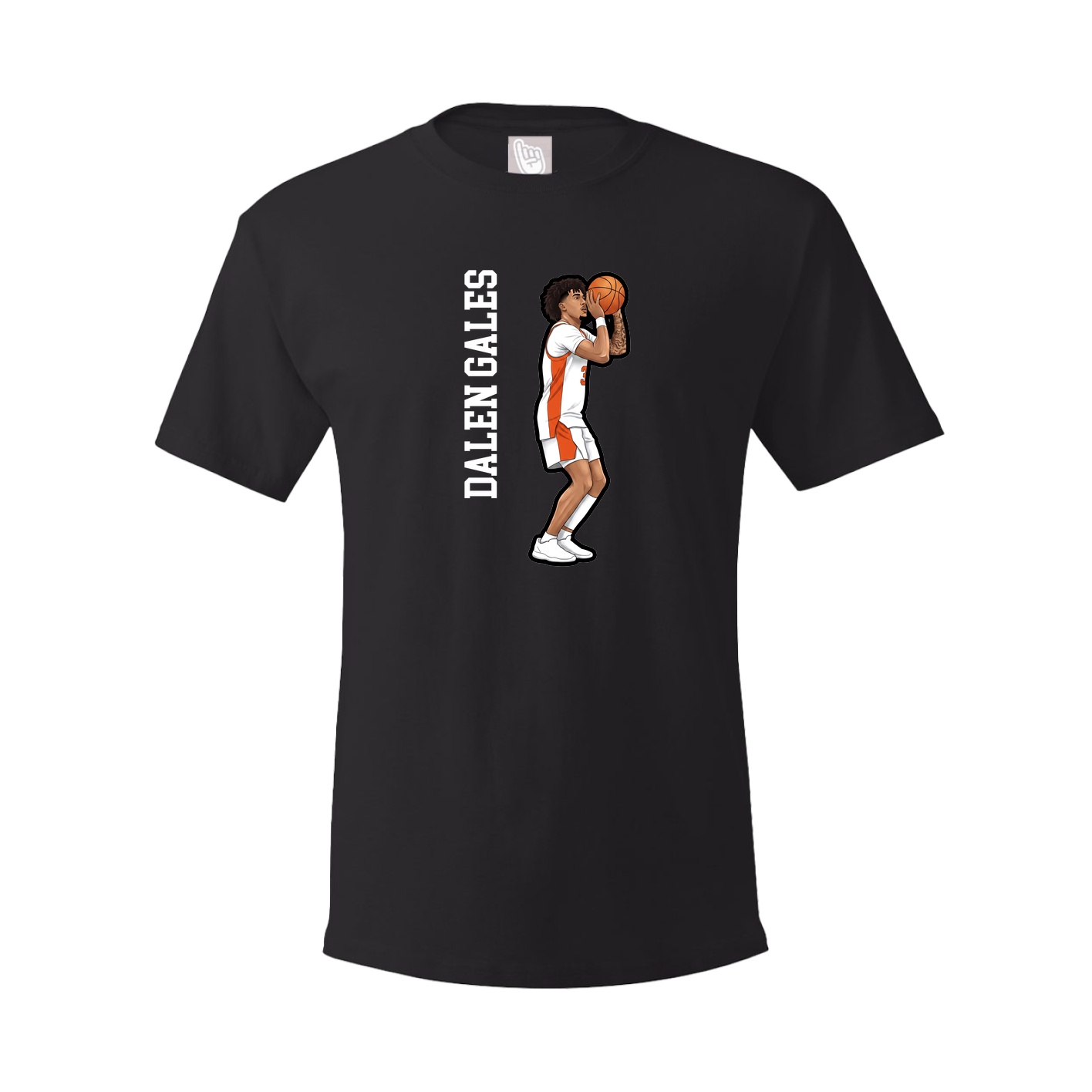 Tee — Name Vertical in Black
