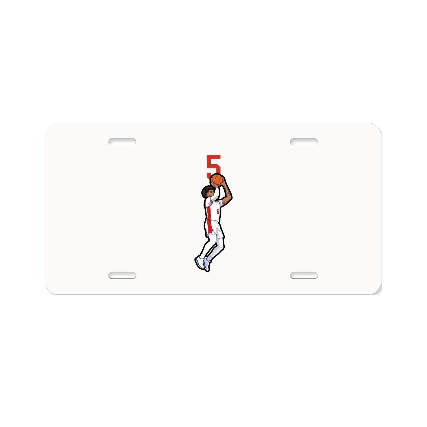 License Plate — Number Top in Classic
