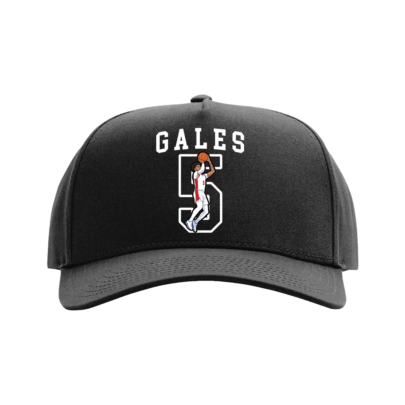 Full Fabric Five-Panel Champ Cap — Shirsey in Black
