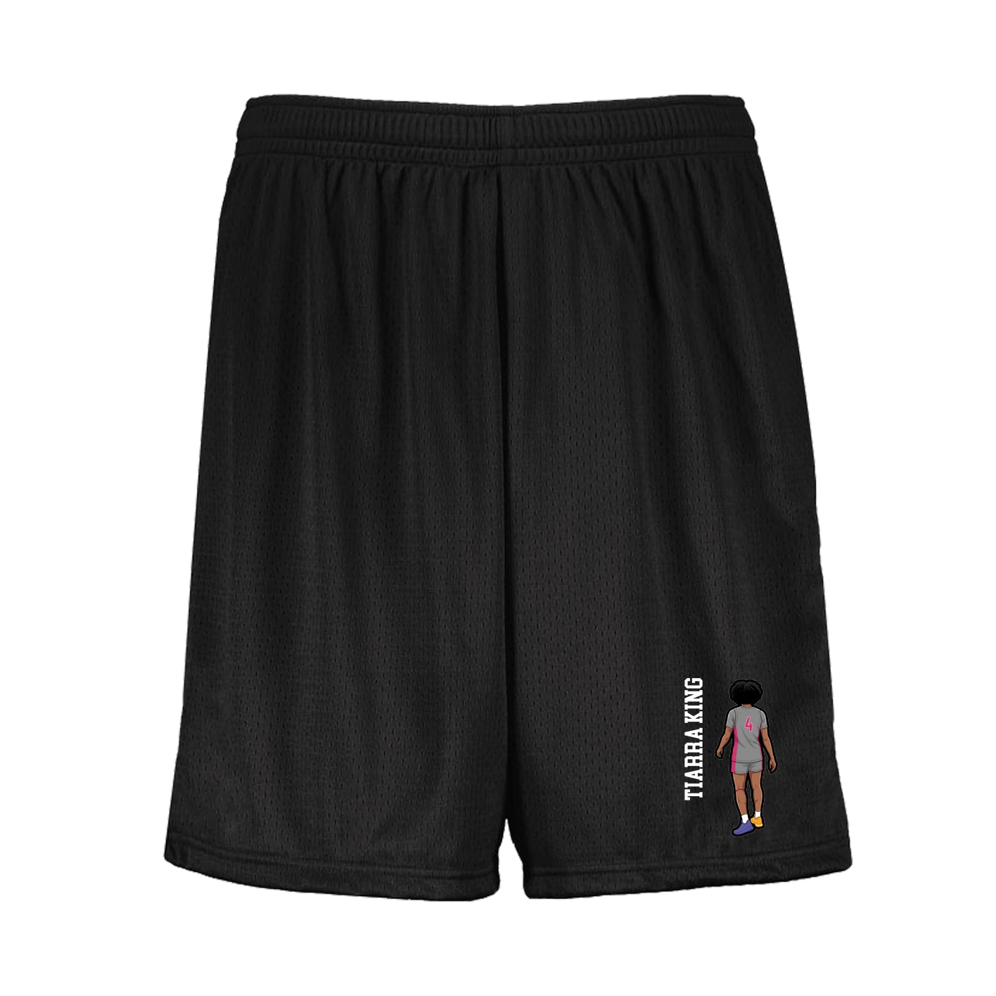 Shorts — Name Vertical in Black