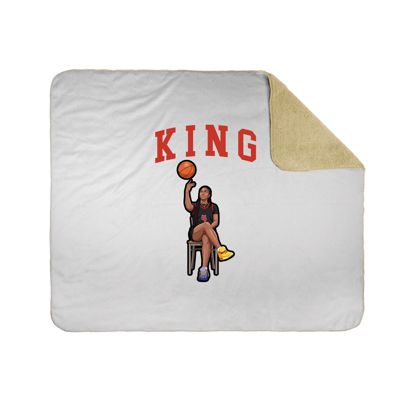 Throw Blanket — Shirsey in White