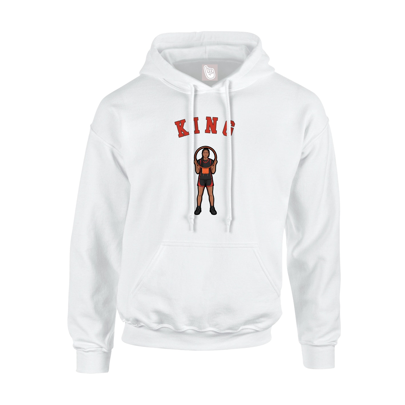 Youth Hoodie — Shirsey Arch in White