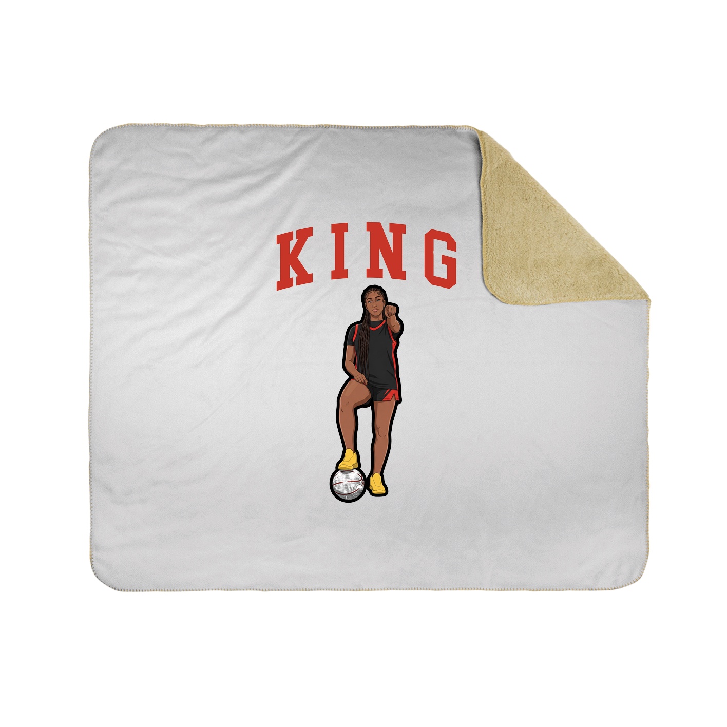 Throw Blanket — Shirsey in White