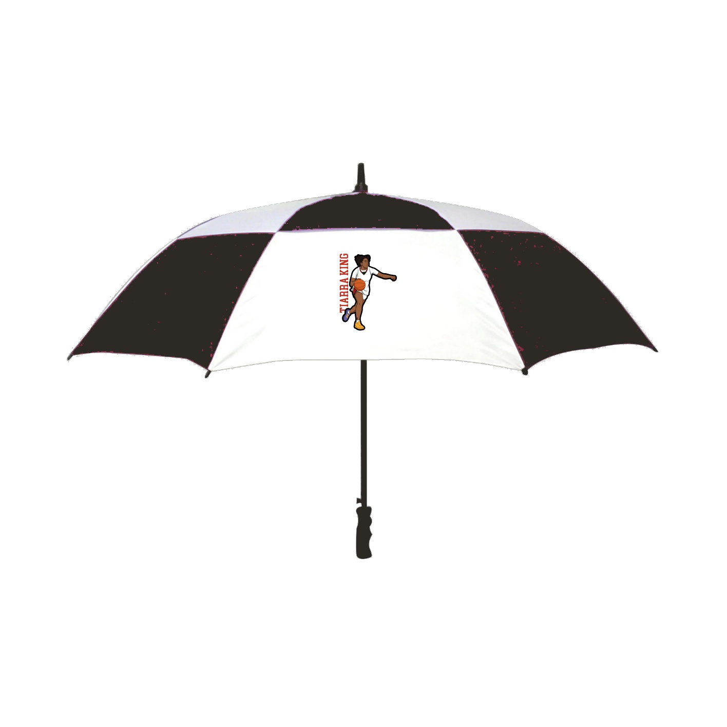 Golf Umbrella — Name Vertical in Black
