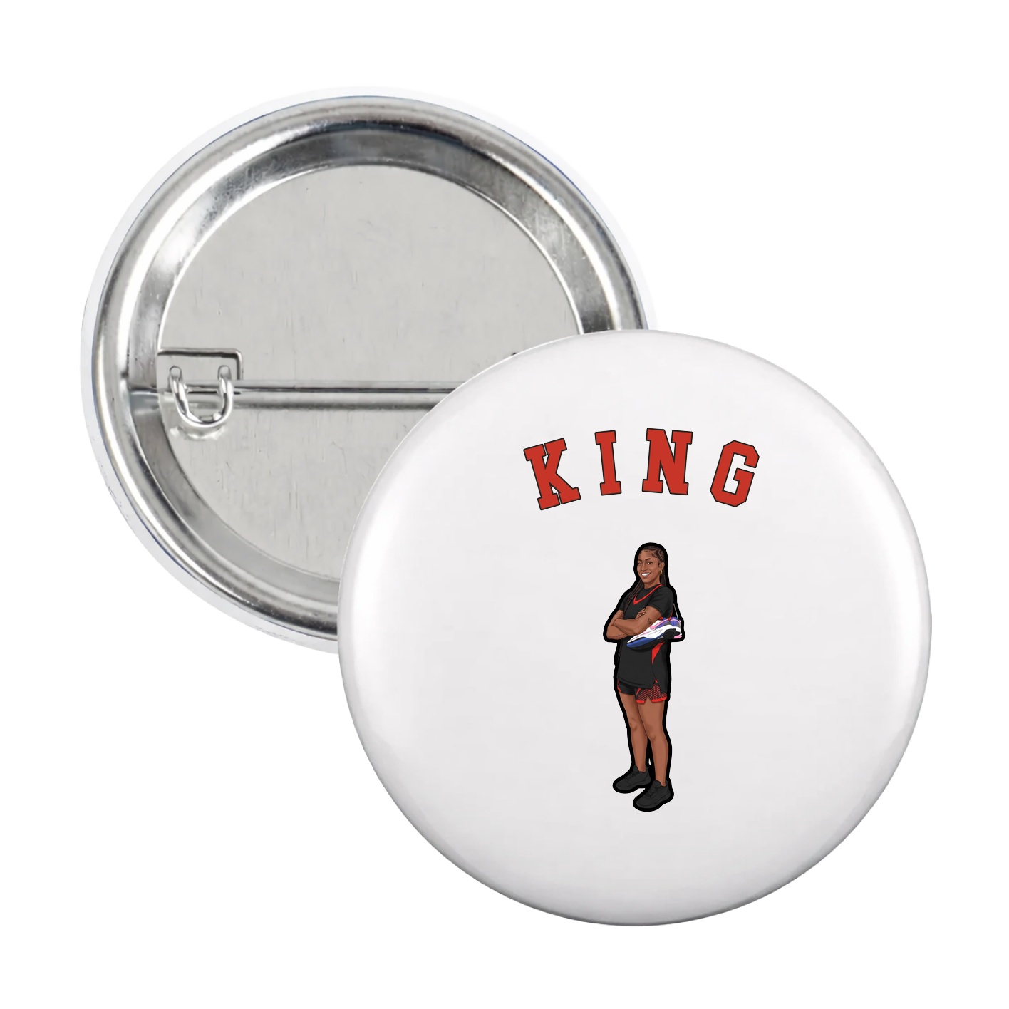 Game Day Button — Shirsey Arch in White
