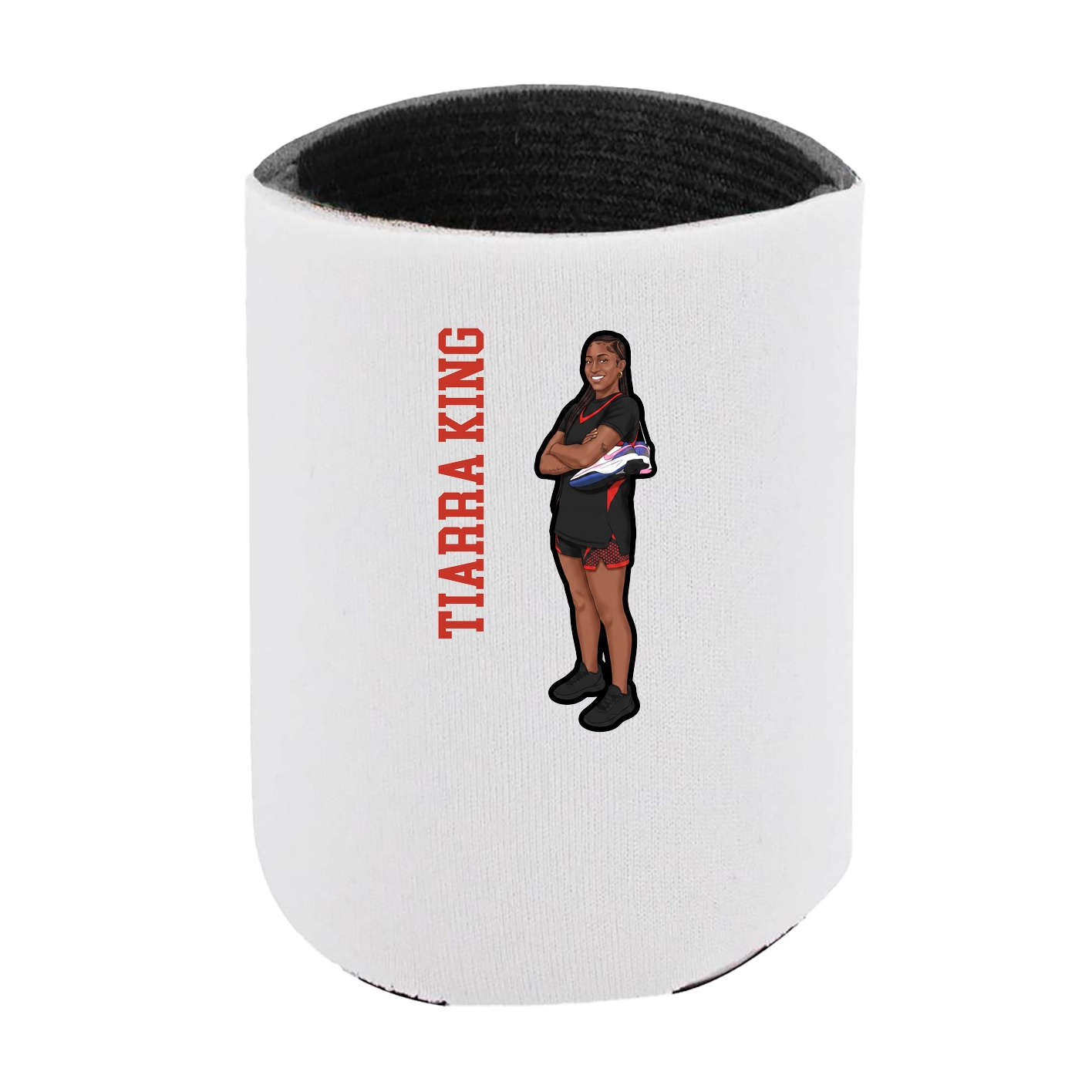 Can Holder — Name Vertical in White