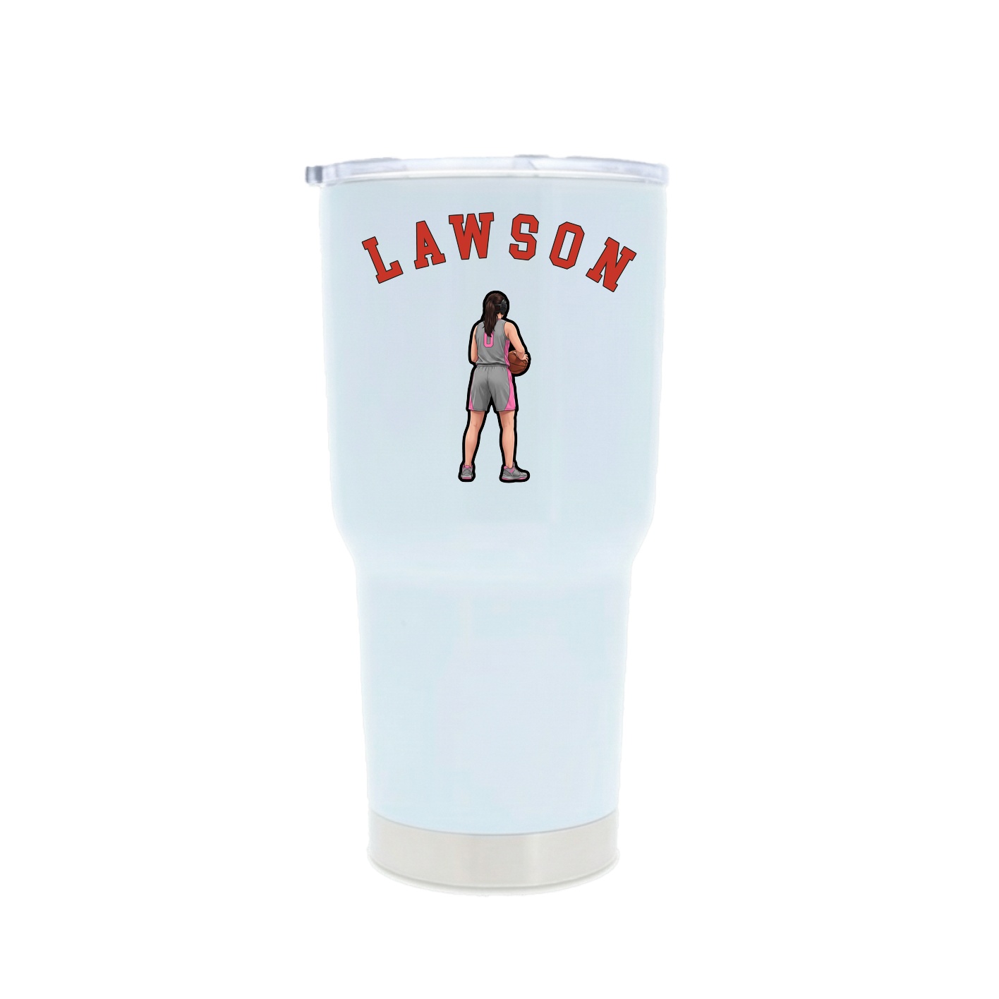 30oz Stainless Steel Tumbler — Shirsey Arch in White