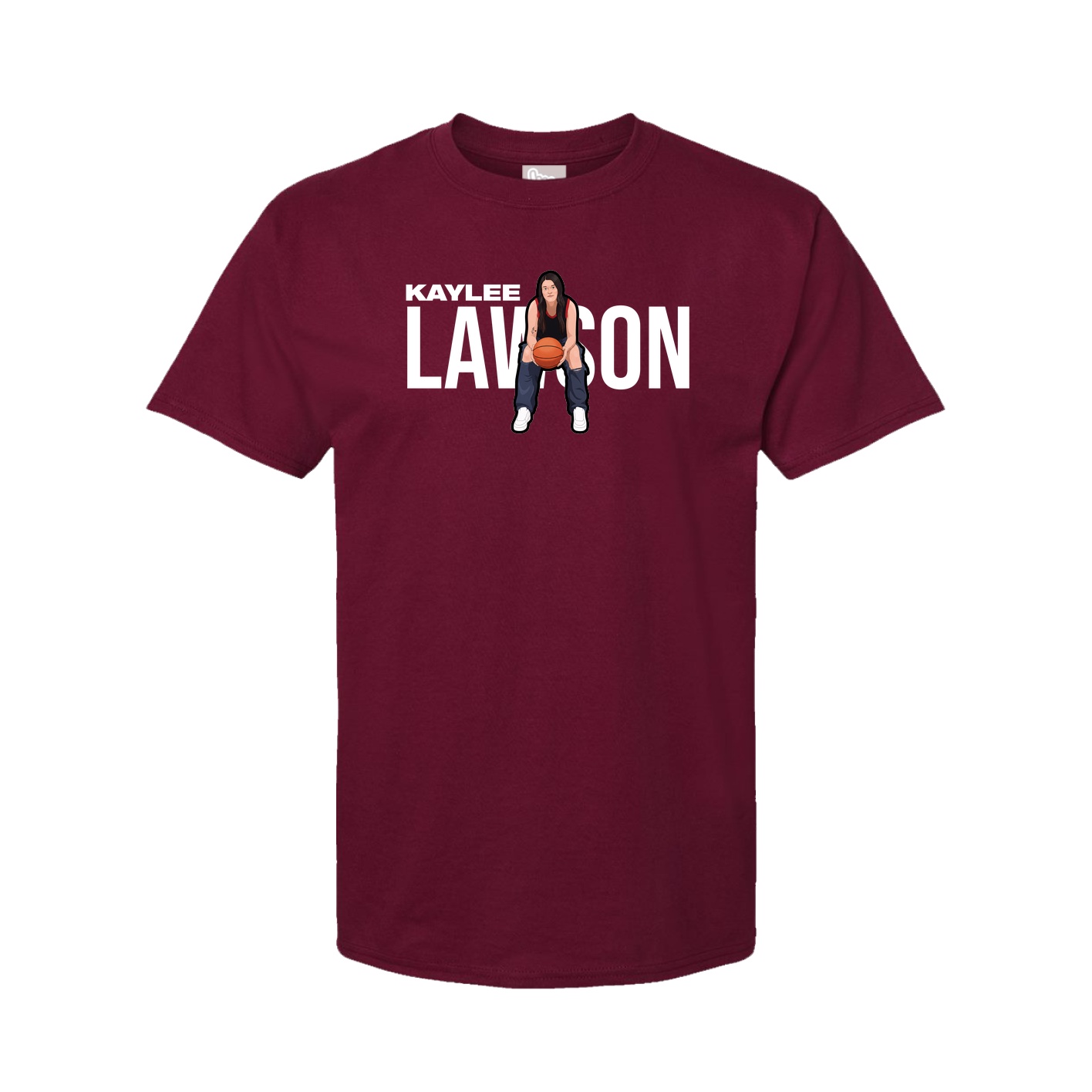 Youth Tee — Player Name in Cardinal