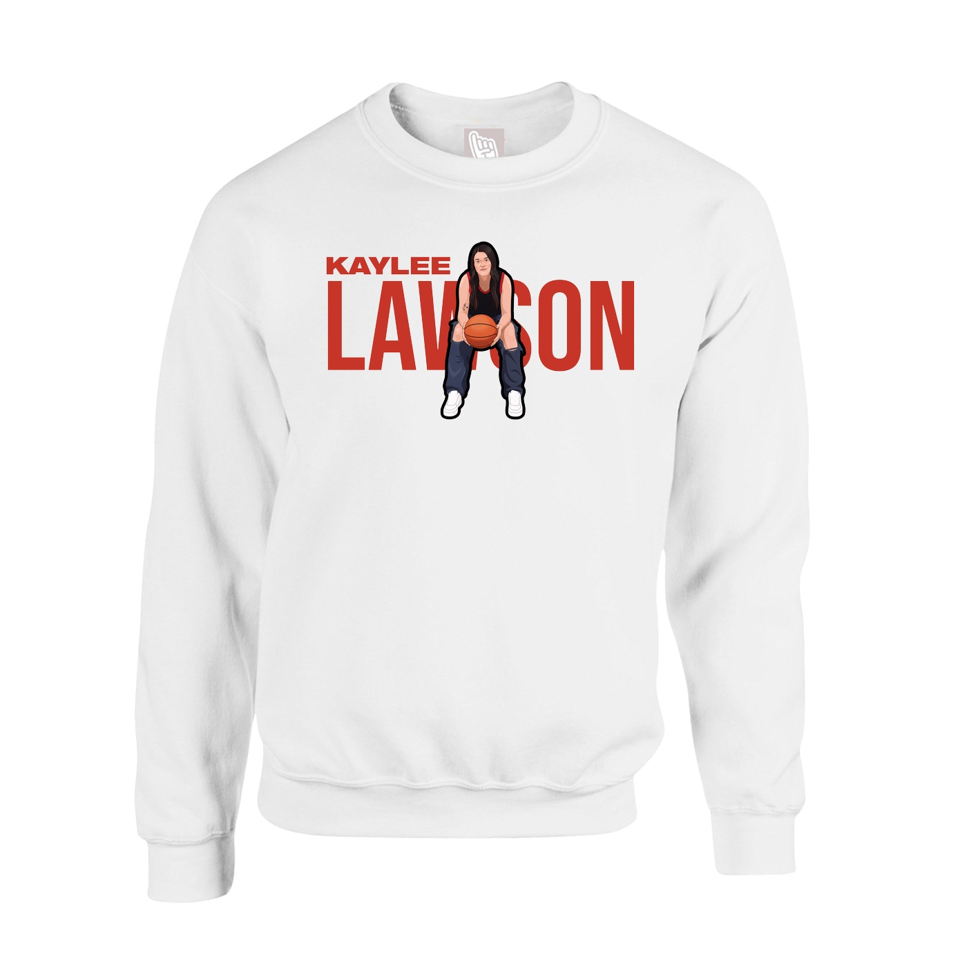 Fleece Crew — Player Name in White