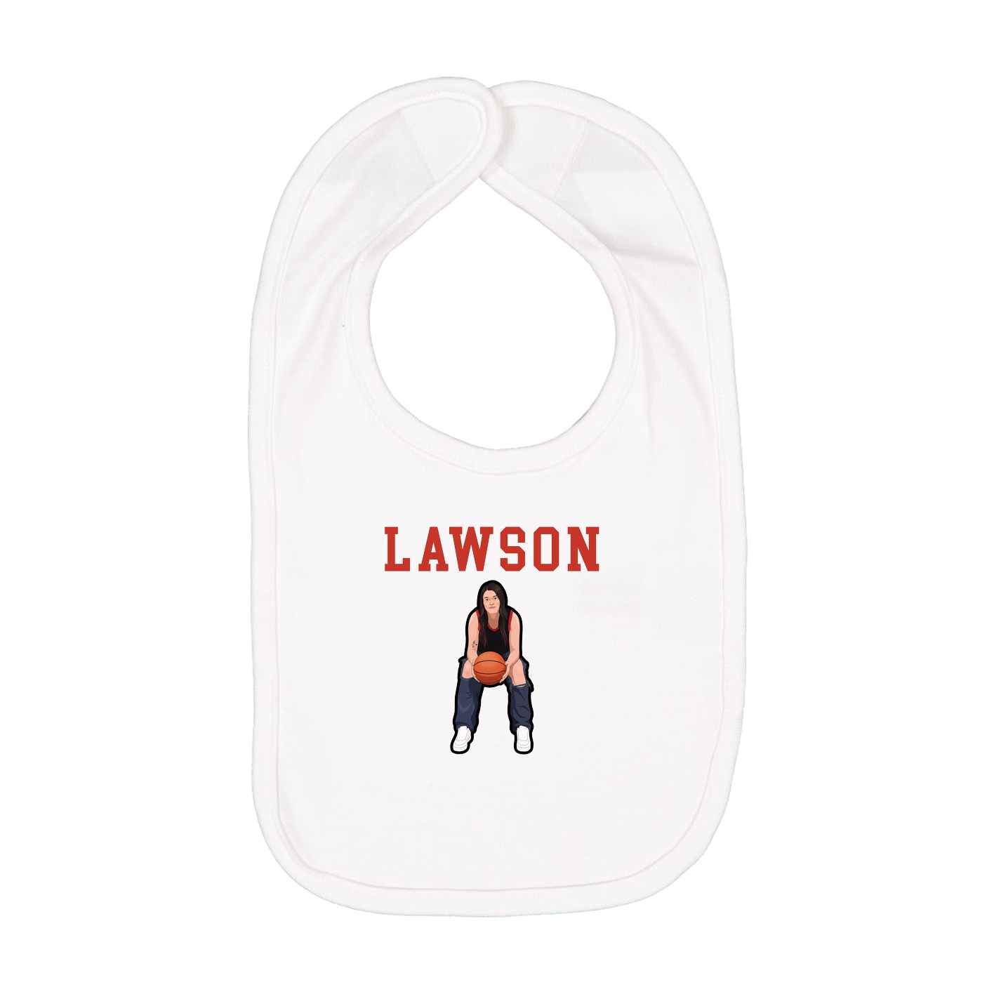 Infant Bib — Shirsey in White