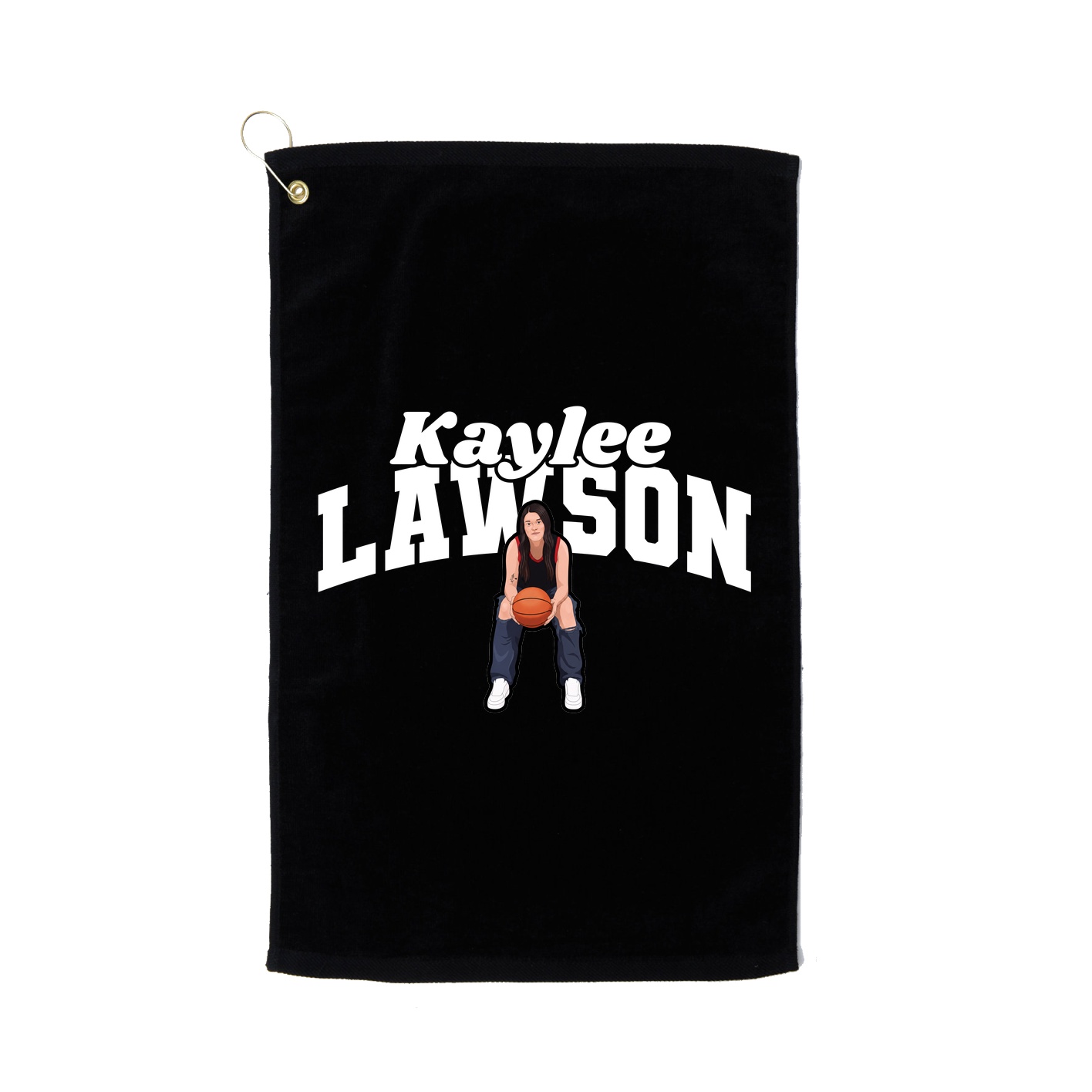 Golf Towel — Signature Arch in Black